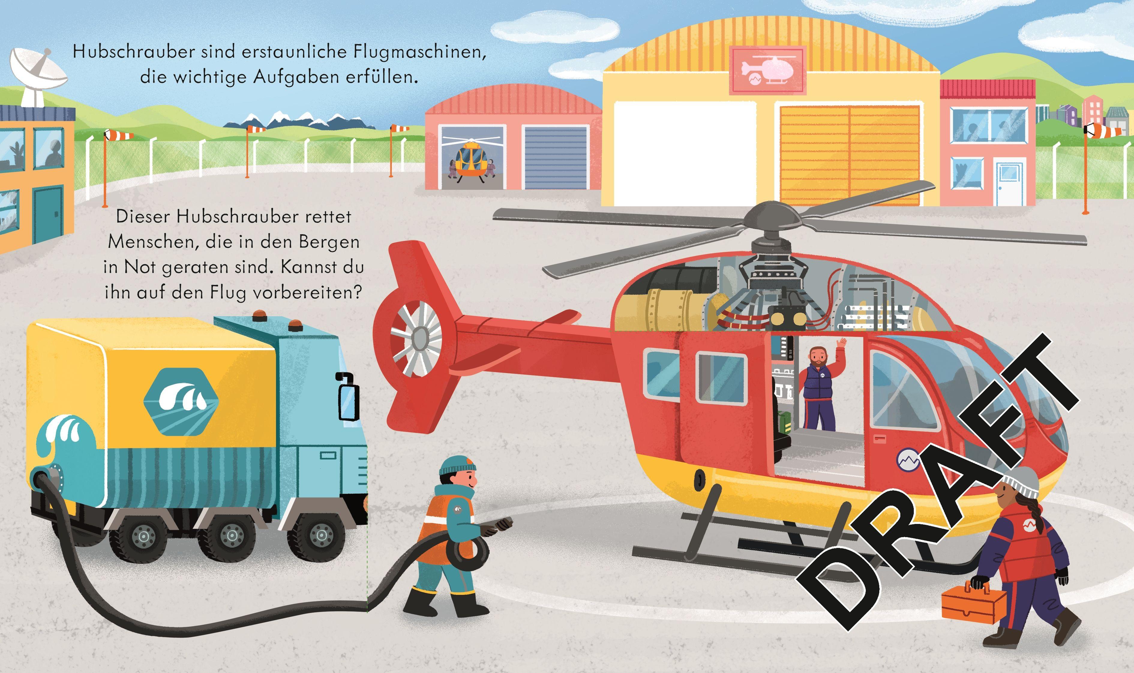 Beispielinhalt (Bild) Guck mal, wie das funktioniert! Der Rettungshubschrauber