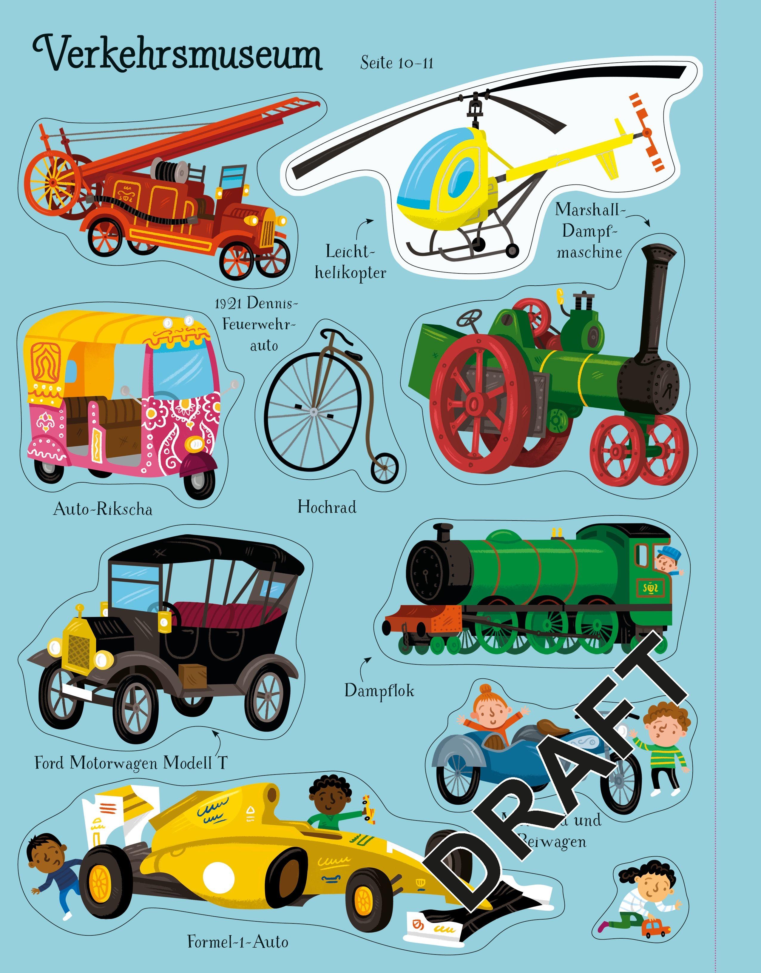 Beispielinhalt (Bild) Mein erstes Stickerbuch: Im Museum