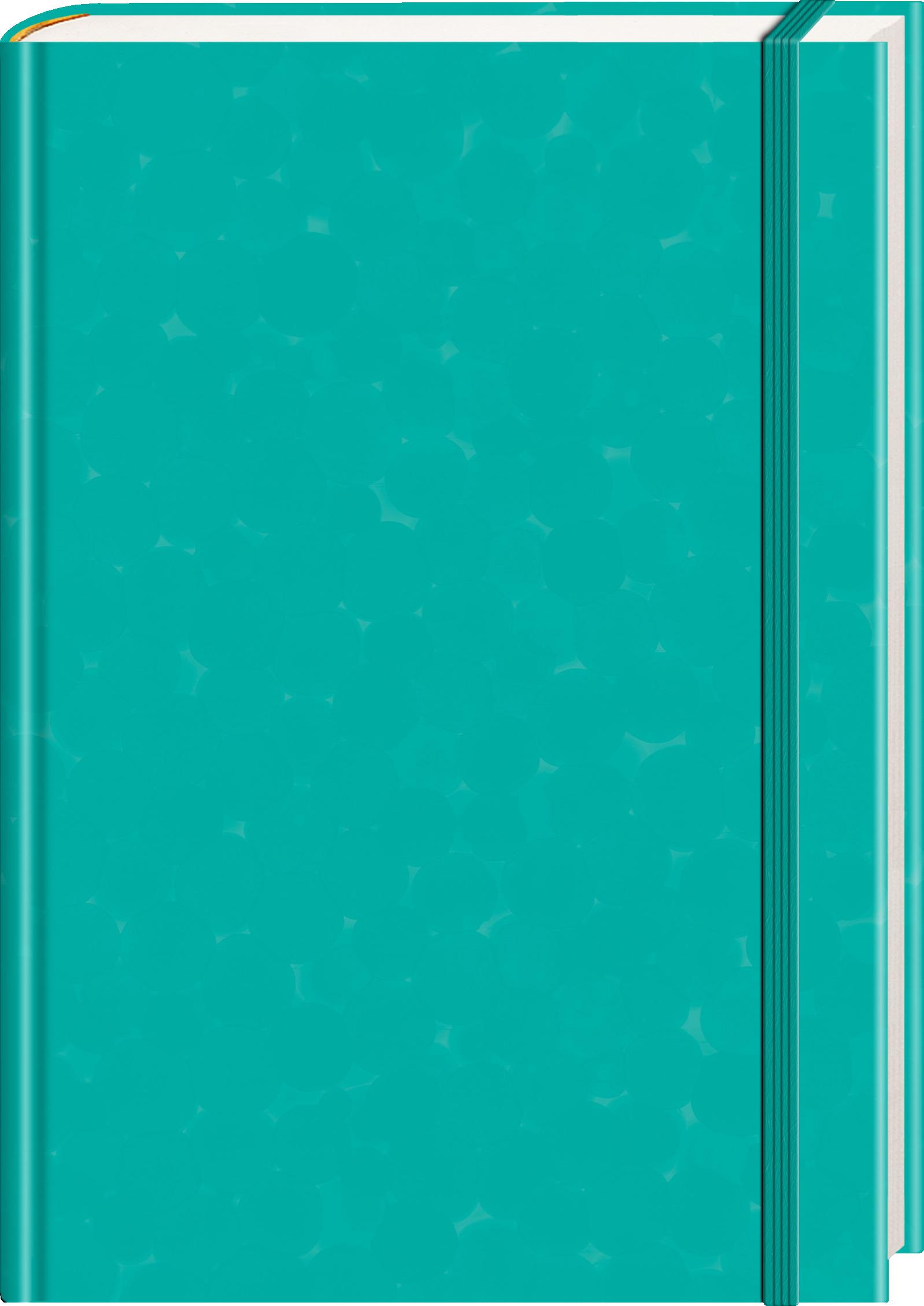 Vorderes Coverbild Anaconda Notizbuch/Notebook/Blank Book, punktiert, textiles Gummiband, grün, Hardcover (A5), 120g/m² Papier