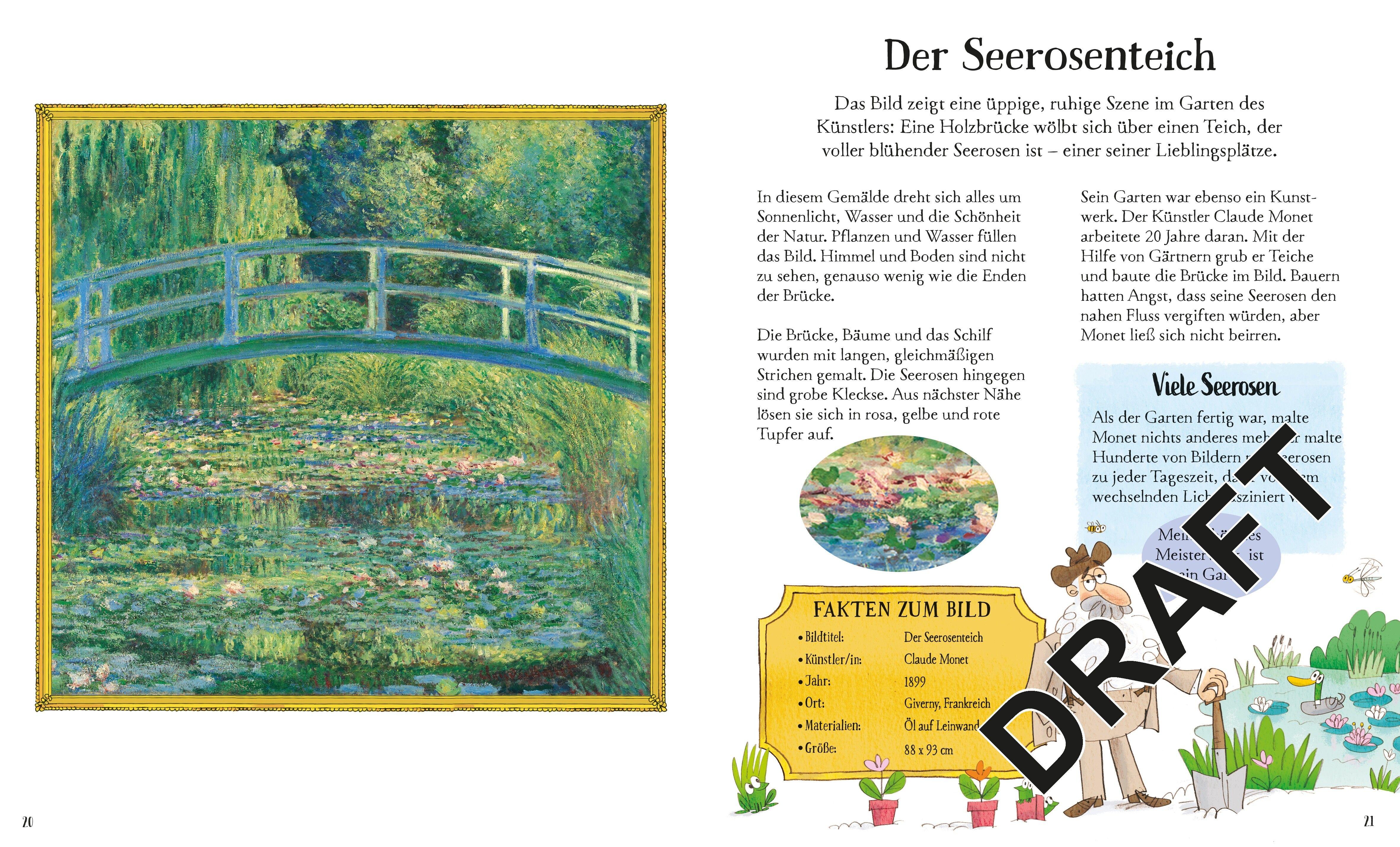 Beispielinhalt (Bild) Puzzle & Buch: Berühmte Gemälde