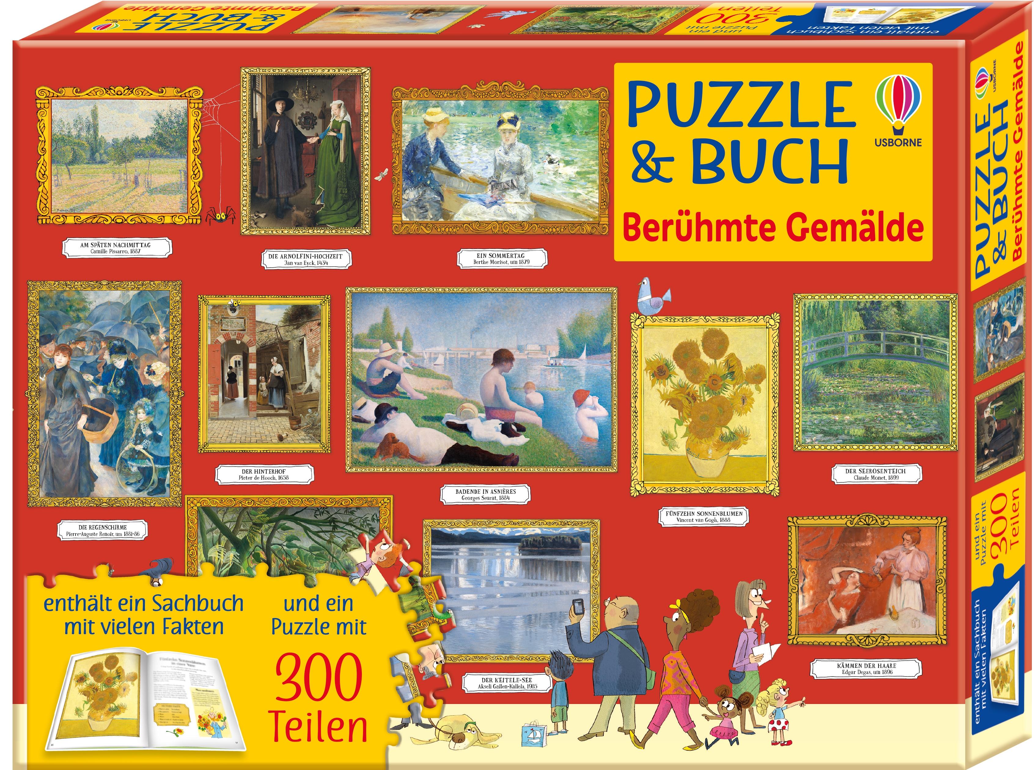 Vorderes Coverbild Puzzle & Buch: Berühmte Gemälde