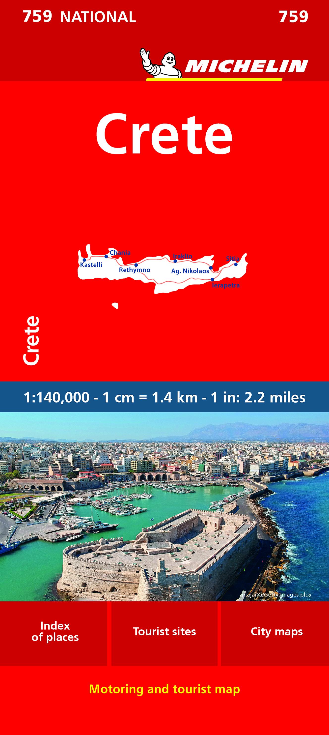 Vorderes Coverbild Crete - Michelin National Map 759