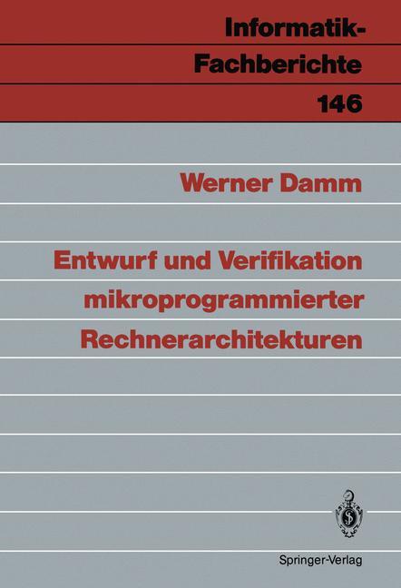 Vorderes Coverbild Entwurf und Verifikation mikroprogrammierter Rechnerarchitekturen