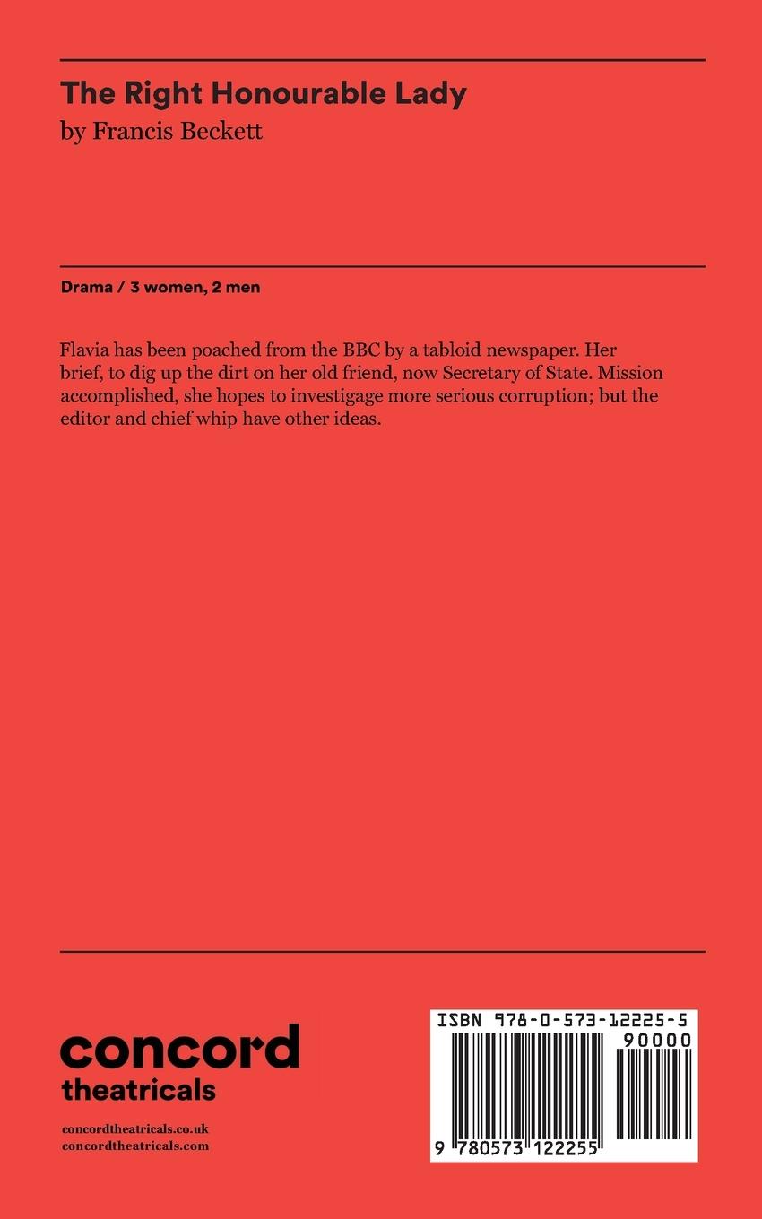 Rückseitencover The Right Honourable Lady