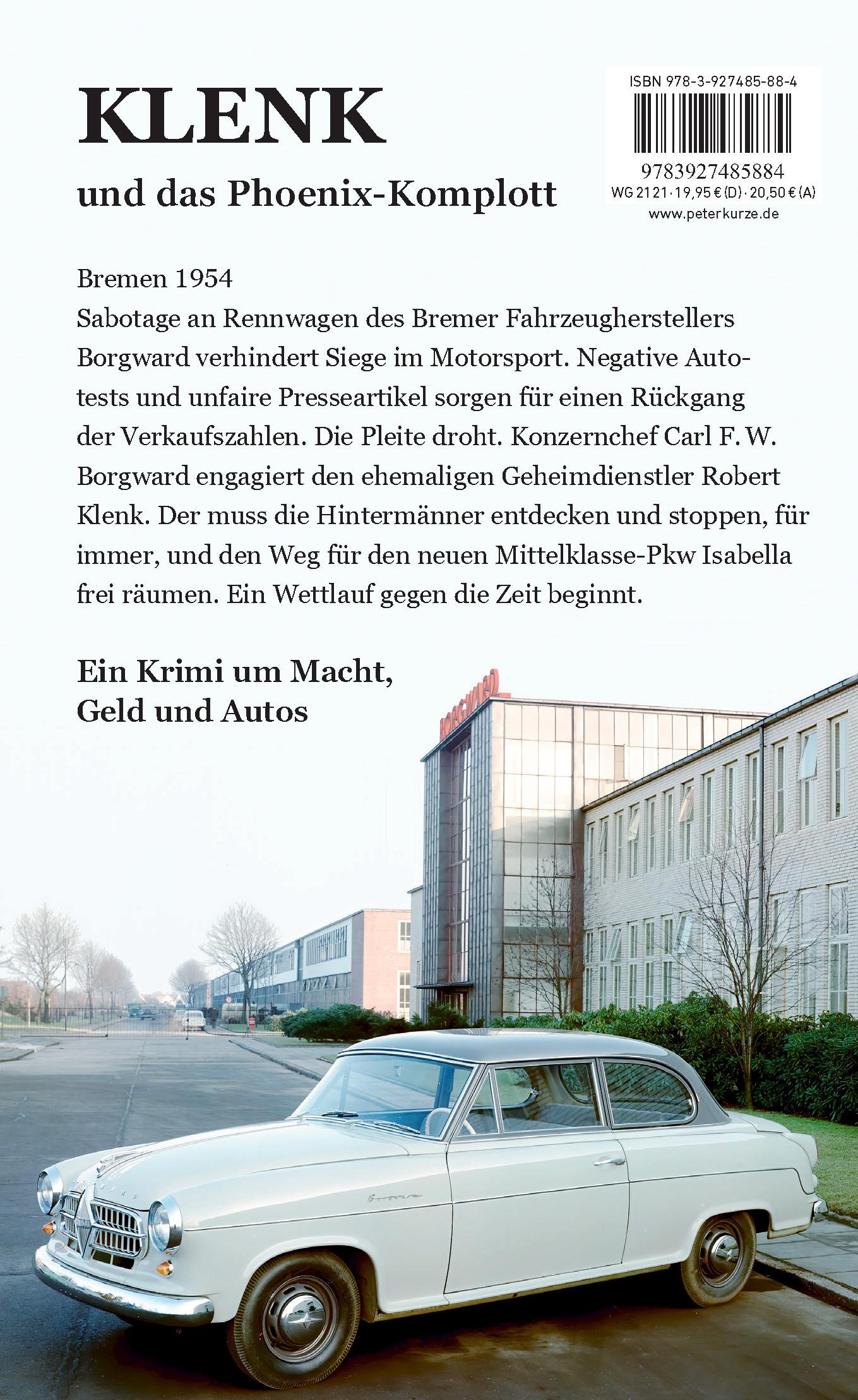 Rückseitencover Klenk und das Phoenix-Komplott