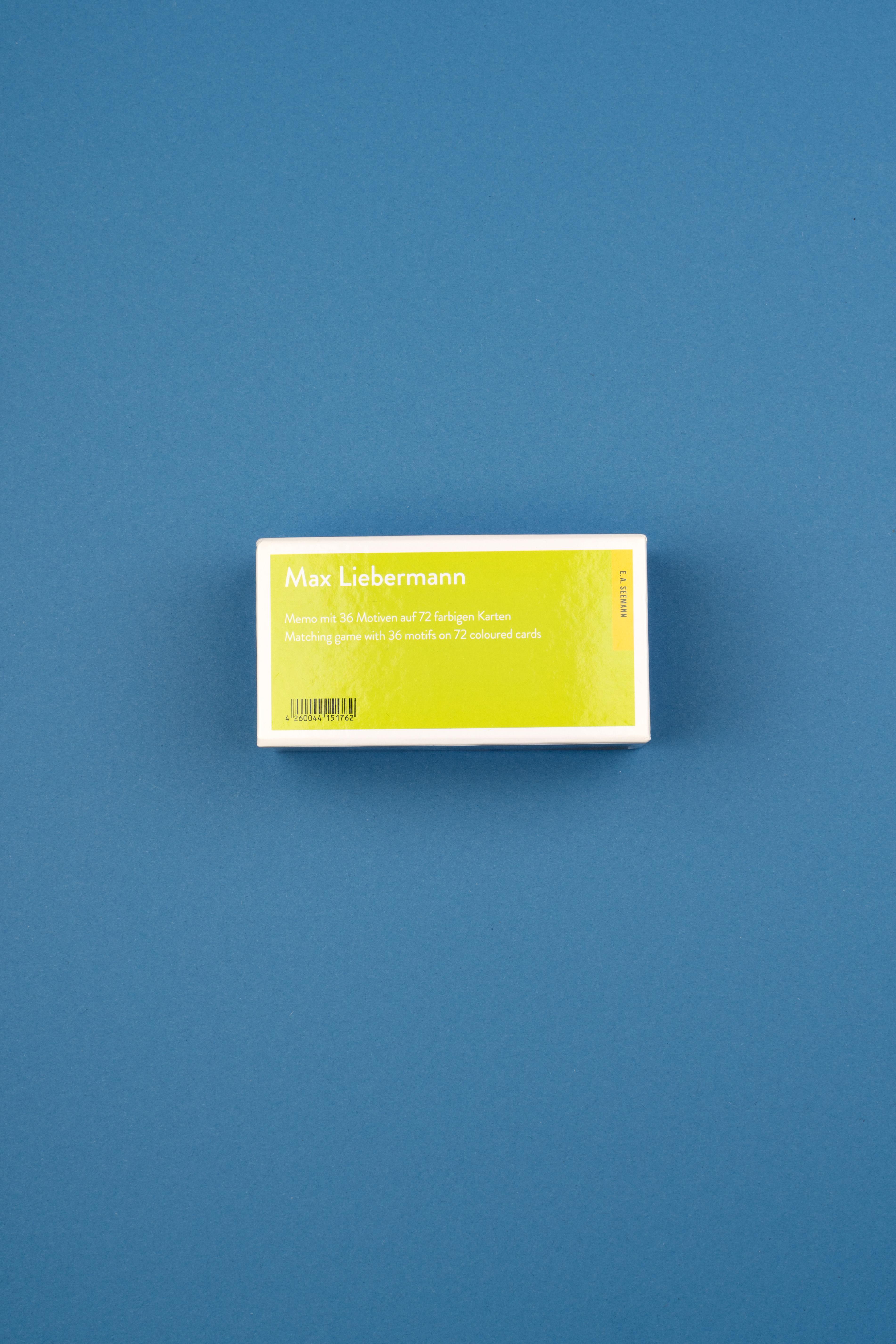 Rückseitencover Max Liebermann. Memo / Matching Game