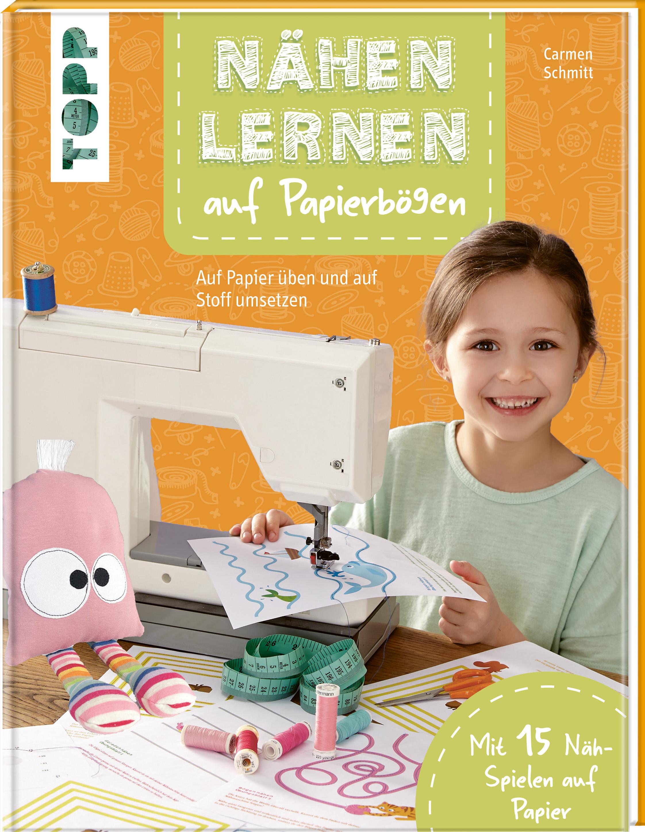 Vorderes Coverbild Nähen lernen auf Papierbögen