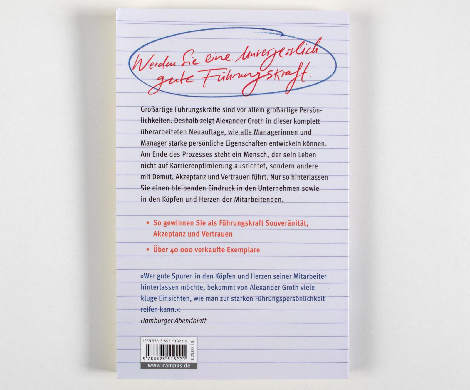 Rückseitencover Der Chef, den ich nie vergessen werde