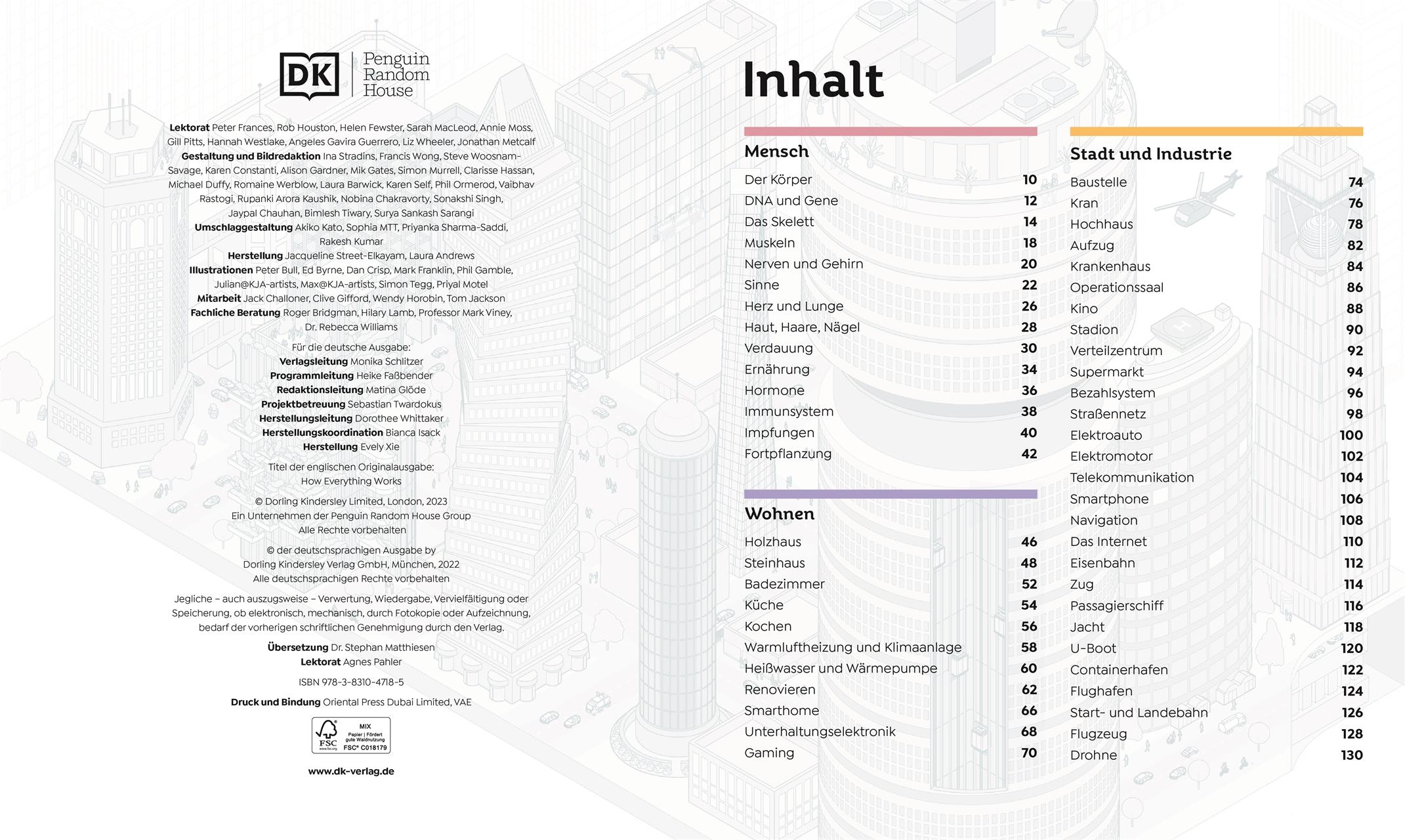 Beispielinhalt (Bild) Das große Buch von Allem