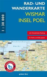 Vorderes Coverbild Rad- und Wanderkarte Wismar, Insel Poel