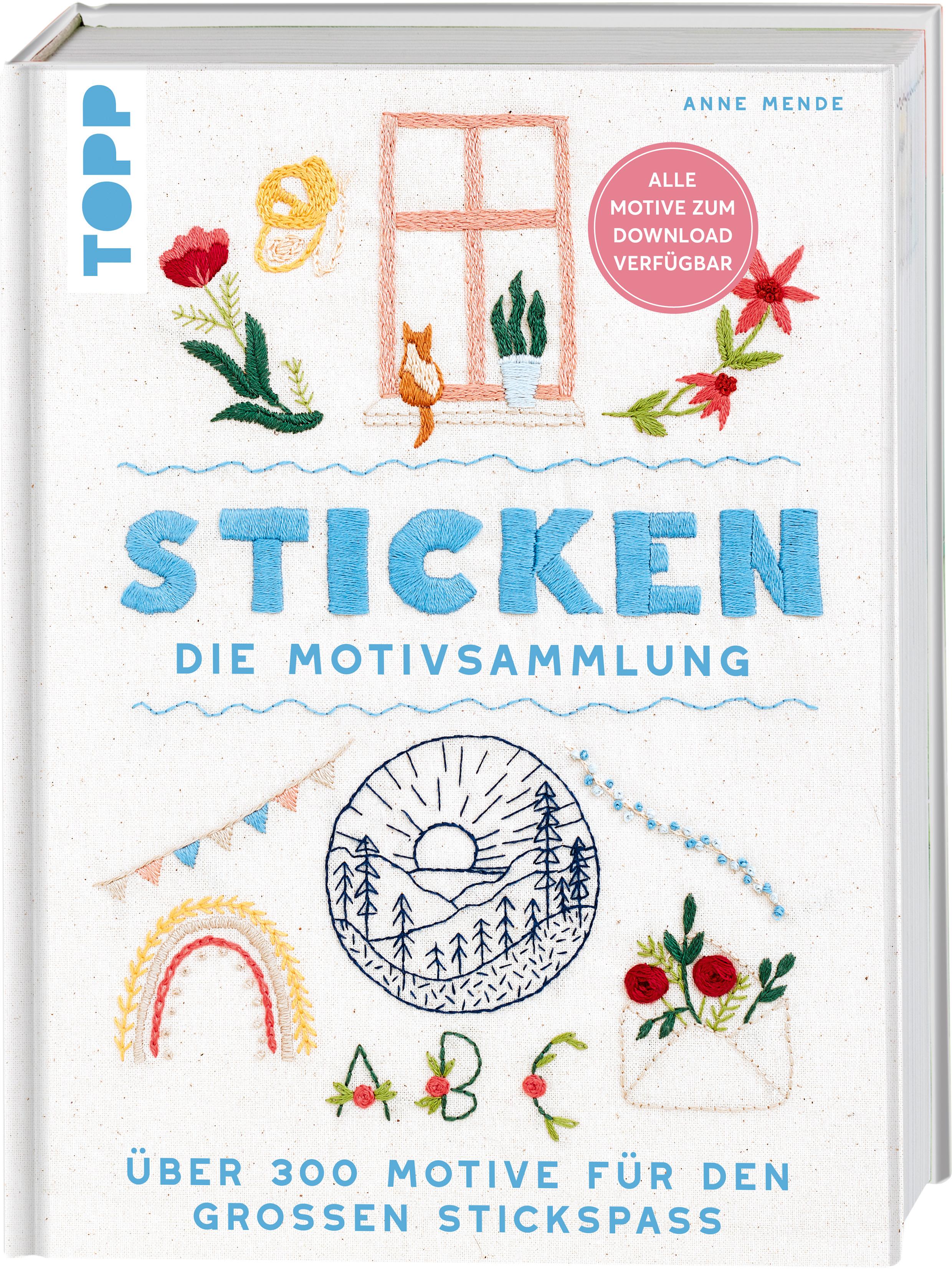 Vorderes Coverbild Sticken. Die Motivsammlung