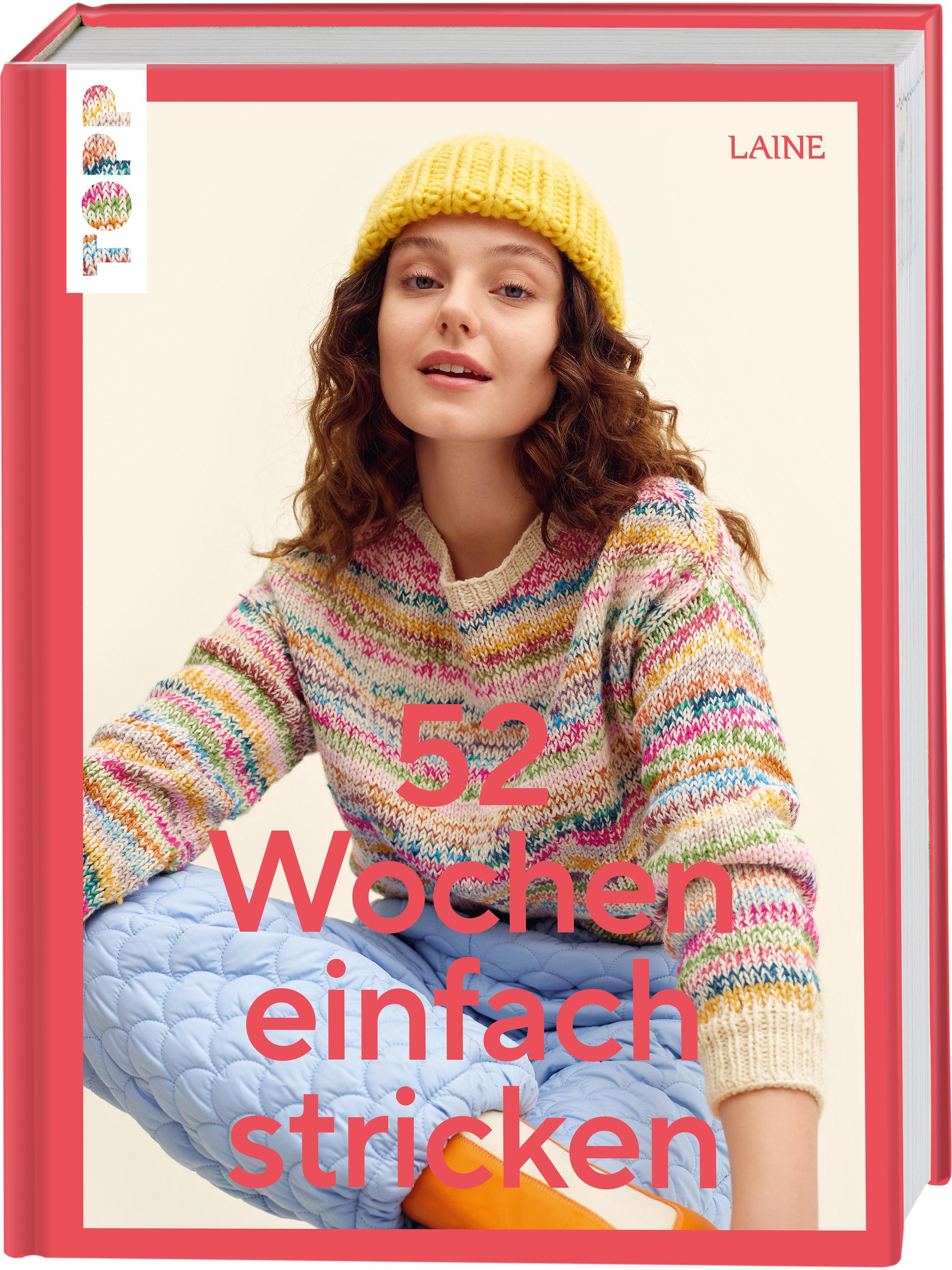 Vorderes Coverbild 52 Wochen einfach stricken