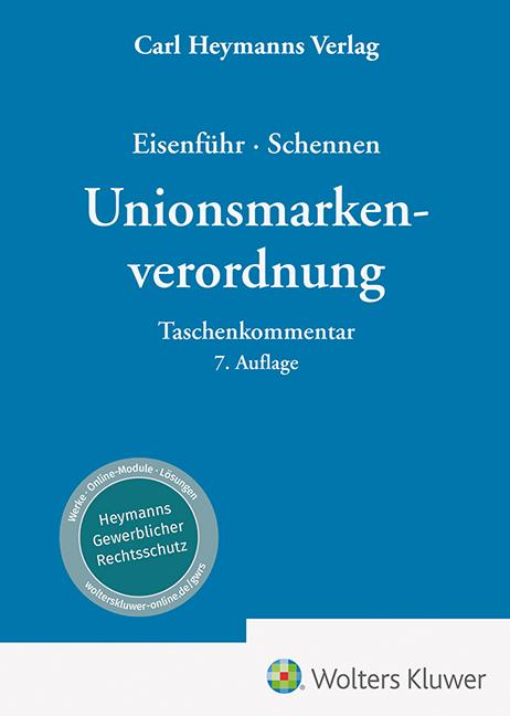 Vorderes Coverbild Unionsmarkenverordnung