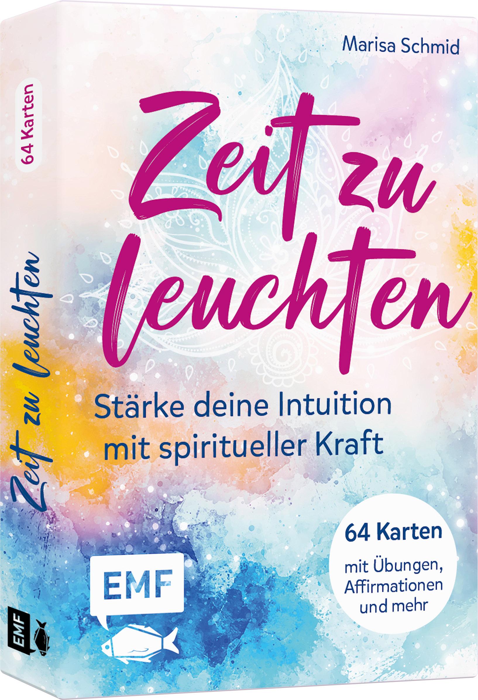 Vorderes Coverbild Kartenbox: Zeit zu leuchten - Stärke deine Intuition mit spiritueller Kraft