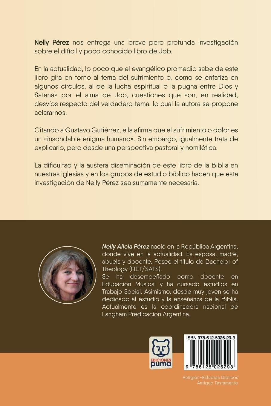 Rückseitencover CÓMO PREDICAR DESDE EL LIBRO DE JOB