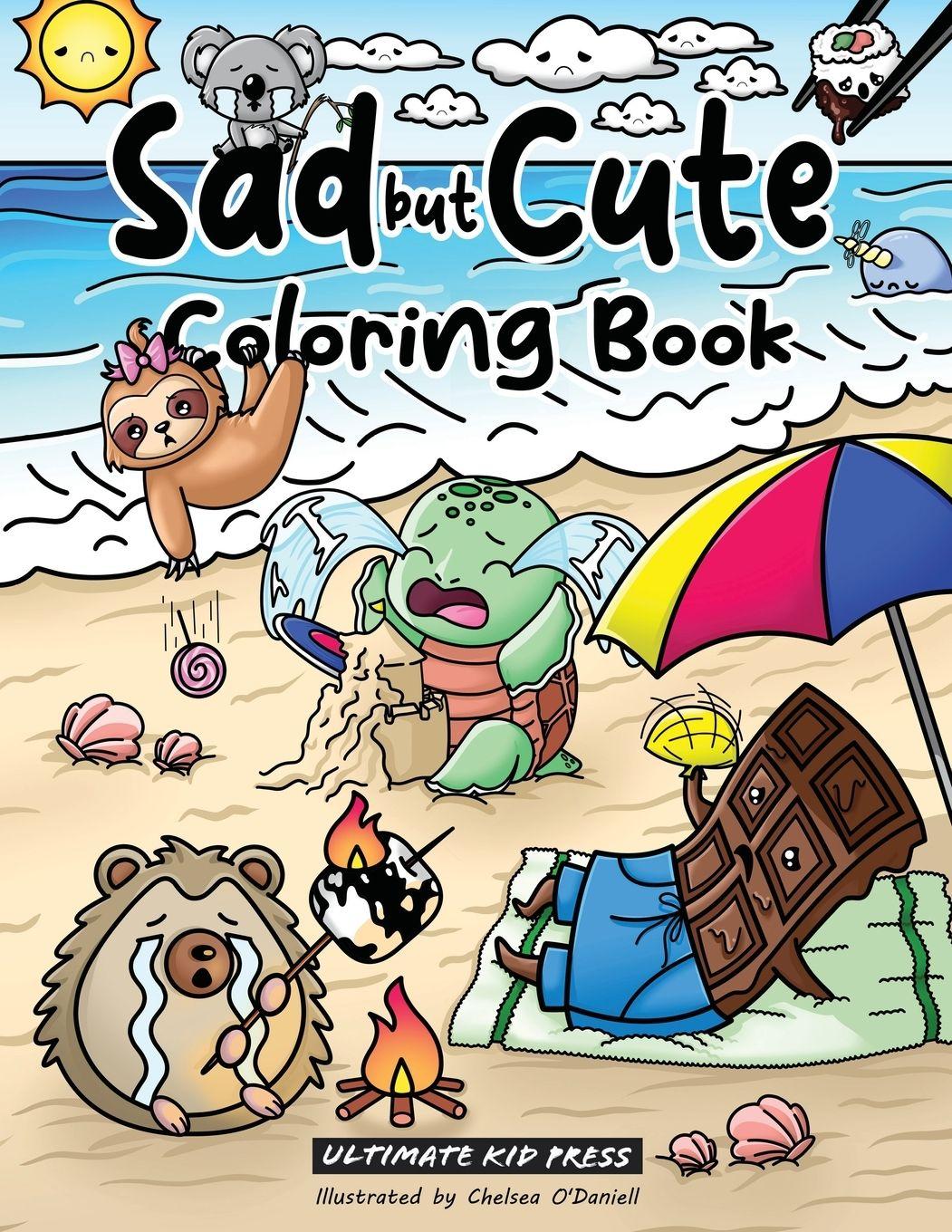 Vorderes Coverbild Sad but Cute Coloring Book