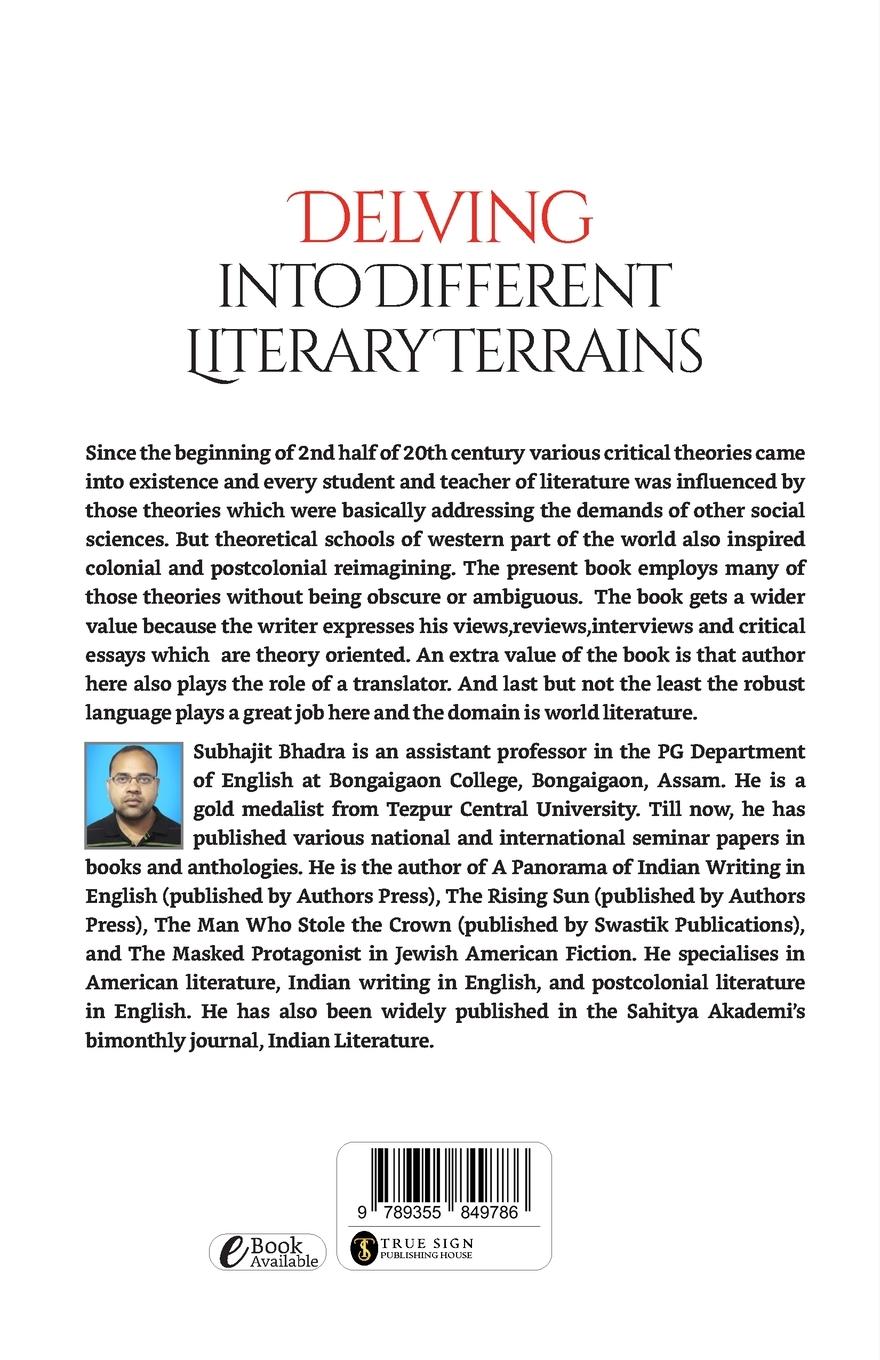 Rückseitencover Delving into Different Literary Terrains