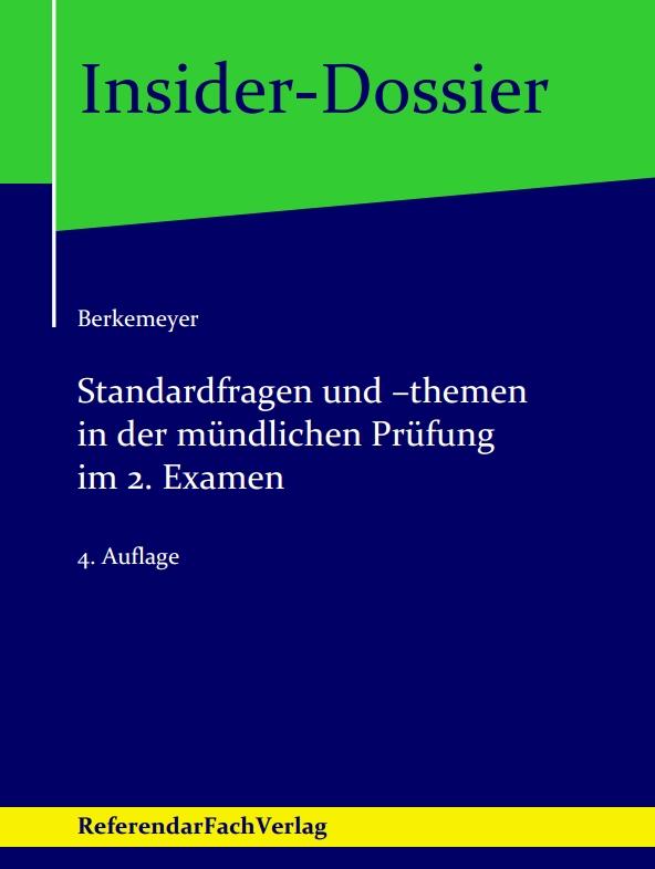 Vorderes Coverbild Standardfragen und -themen in der mündlichen Prüfung im 2. Examen