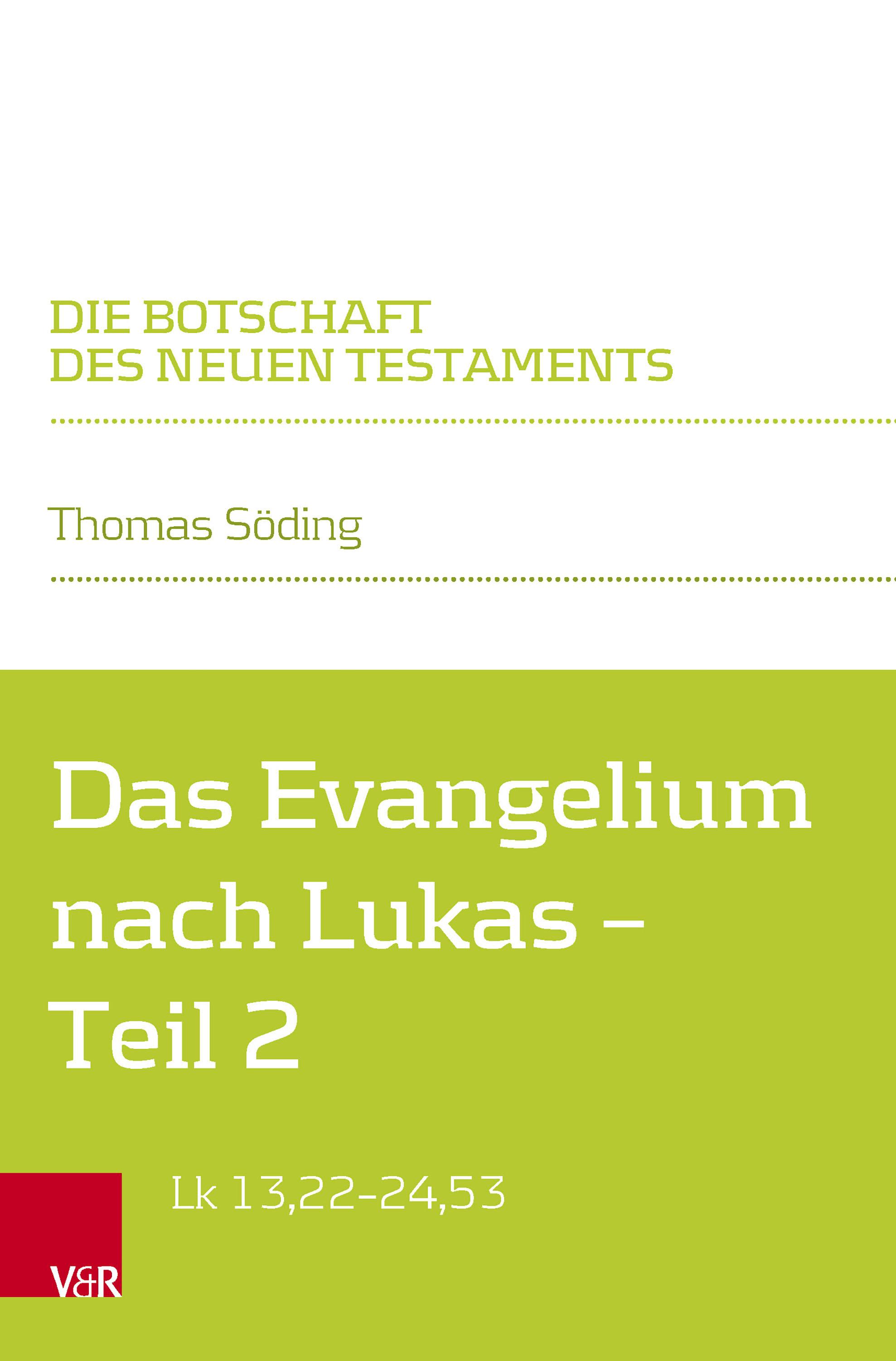 Vorderes Coverbild Das Evangelium nach Lukas