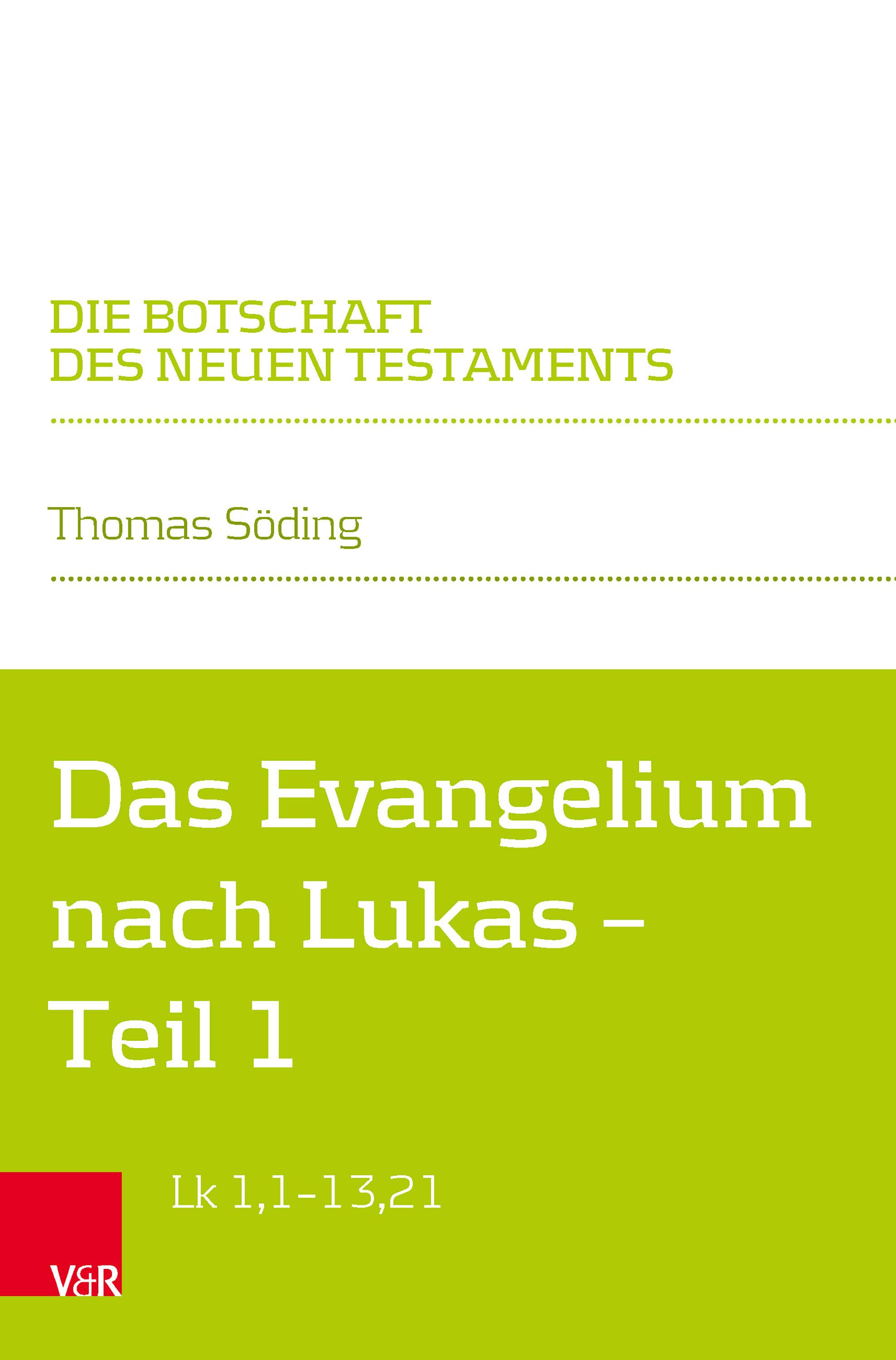 Vorderes Coverbild Das Evangelium nach Lukas