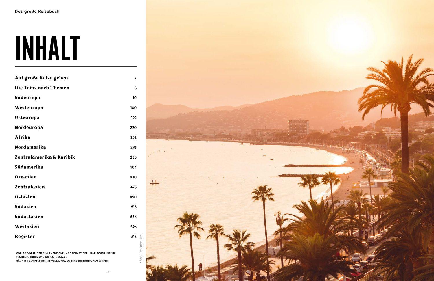Beispielinhalt (Bild) LONELY PLANET Bildband Das große Reisebuch
