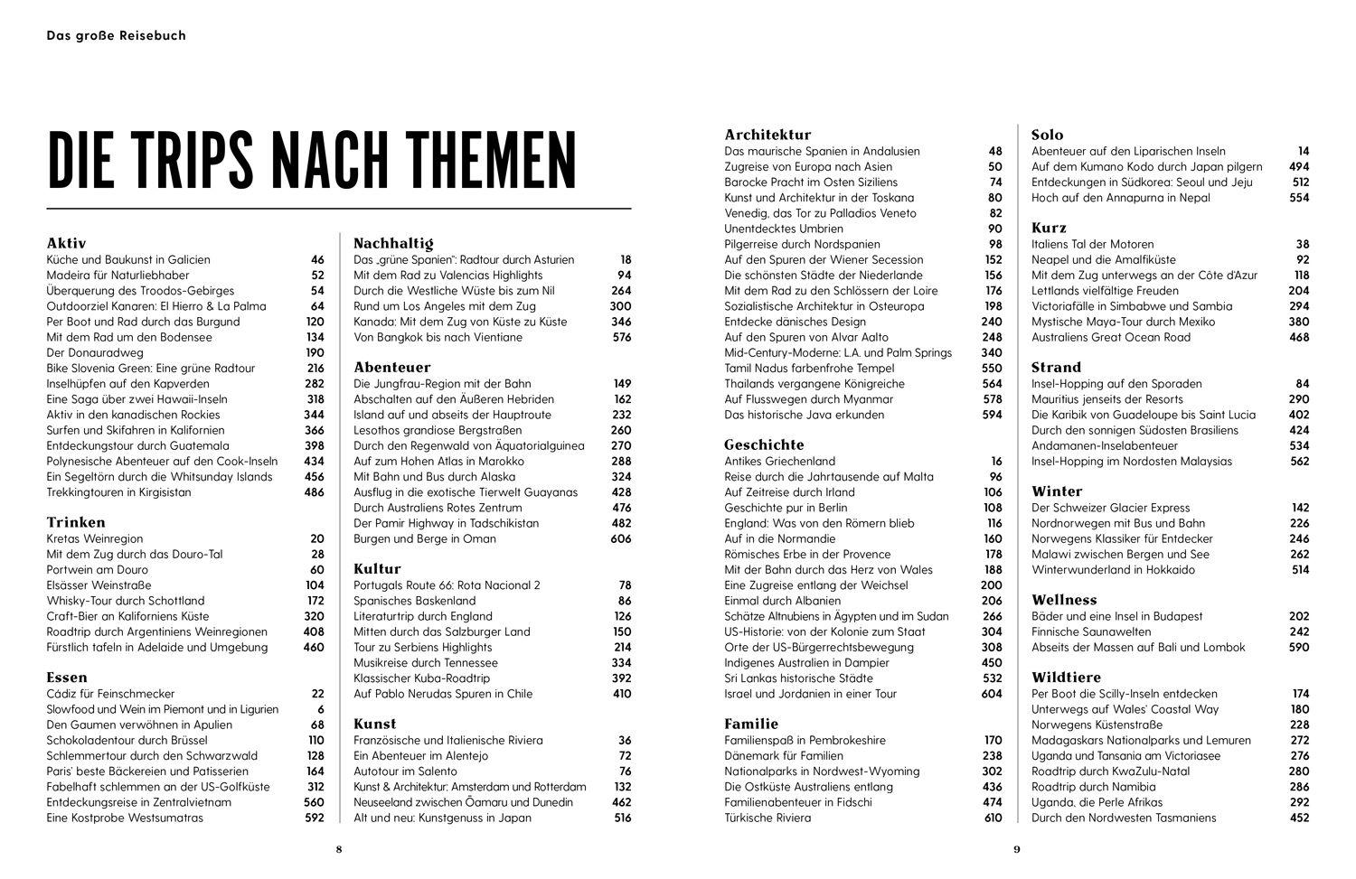 Beispielinhalt (Bild) LONELY PLANET Bildband Das große Reisebuch