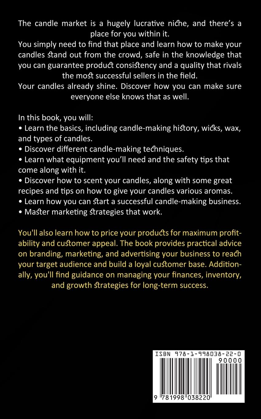 Rückseitencover Candle Making Business