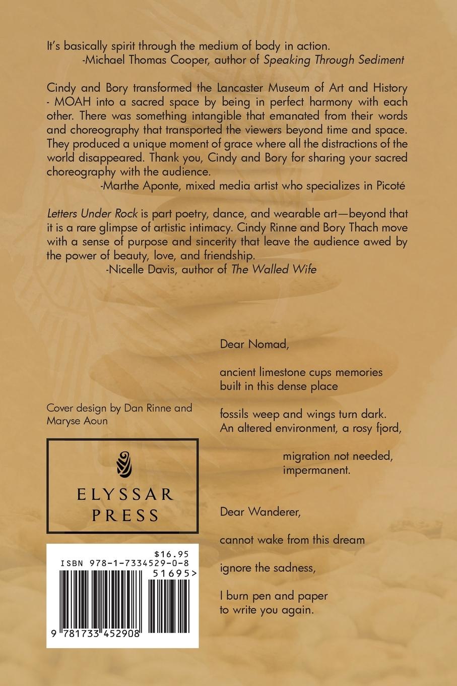 Rückseitencover Letters under Rock