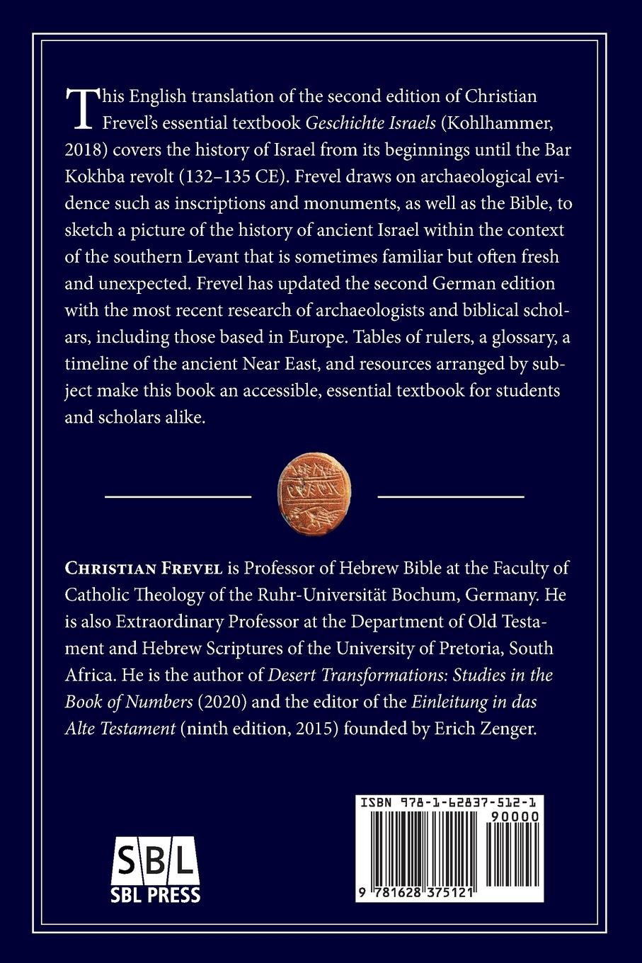 Rückseitencover History of Ancient Israel