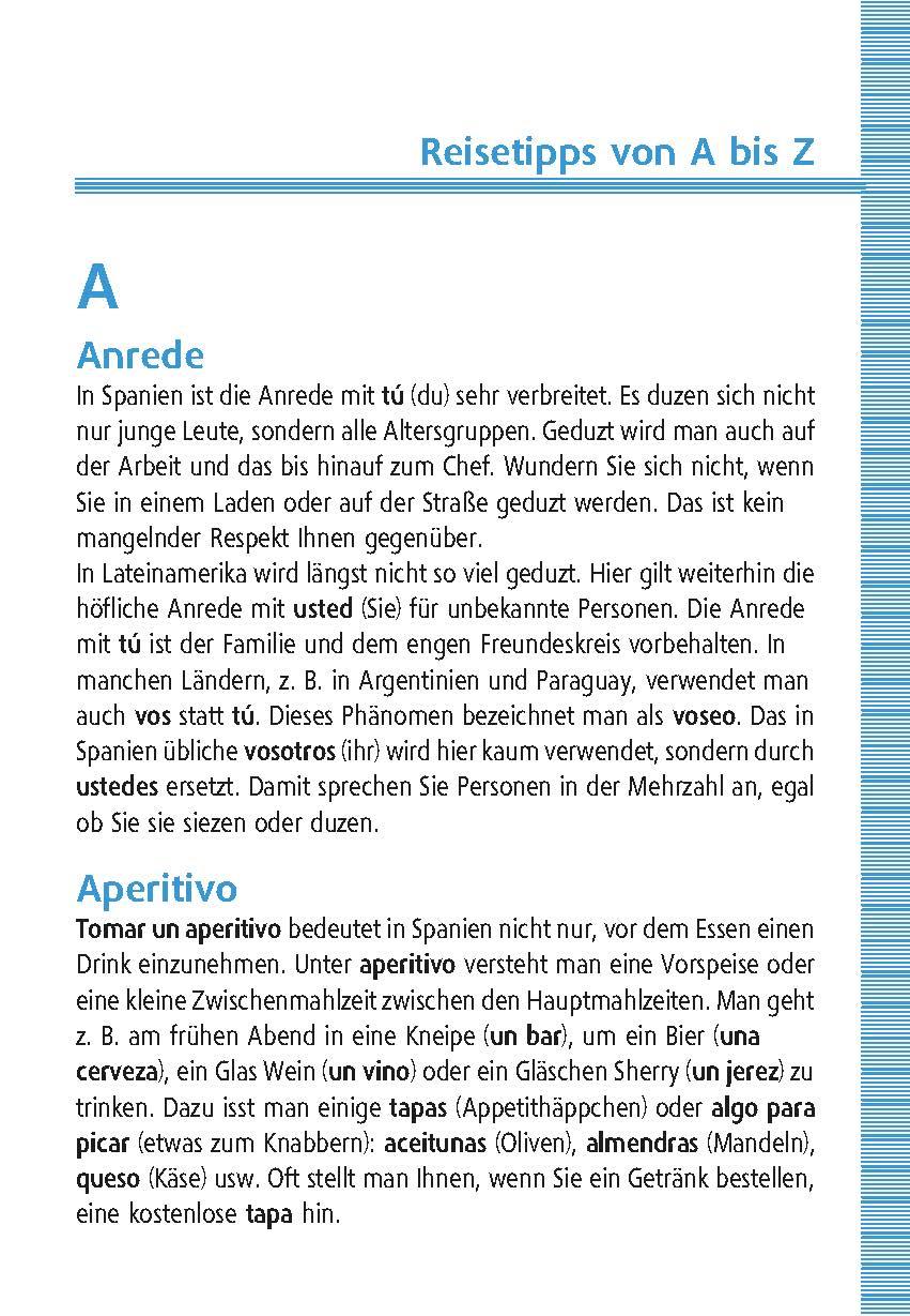 Beispielinhalt (Bild) Langenscheidt Universal-Wörterbuch Spanisch