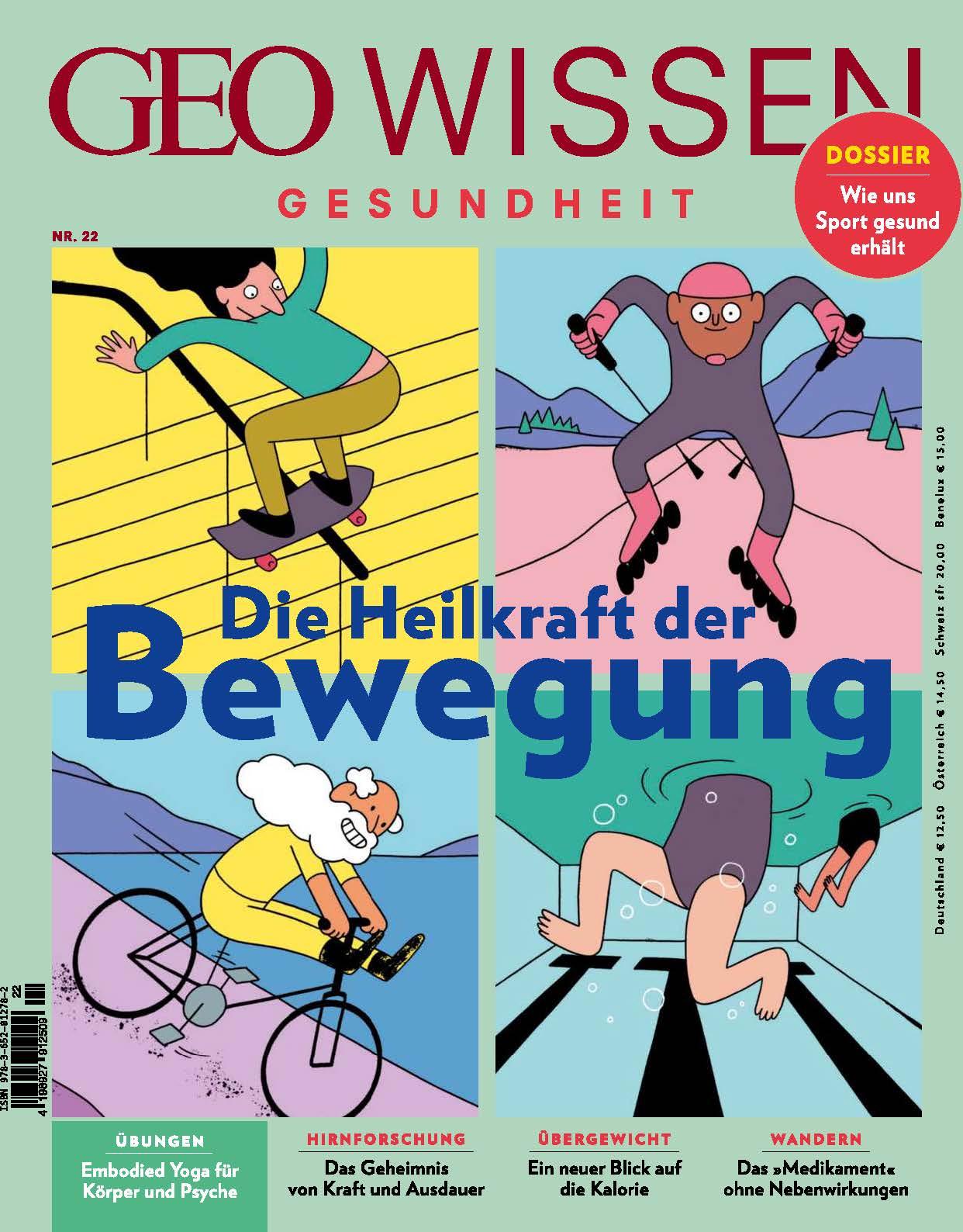 Vorderes Coverbild GEO Wissen Gesundheit 22/23 - Die Heilkraft der Bewegung