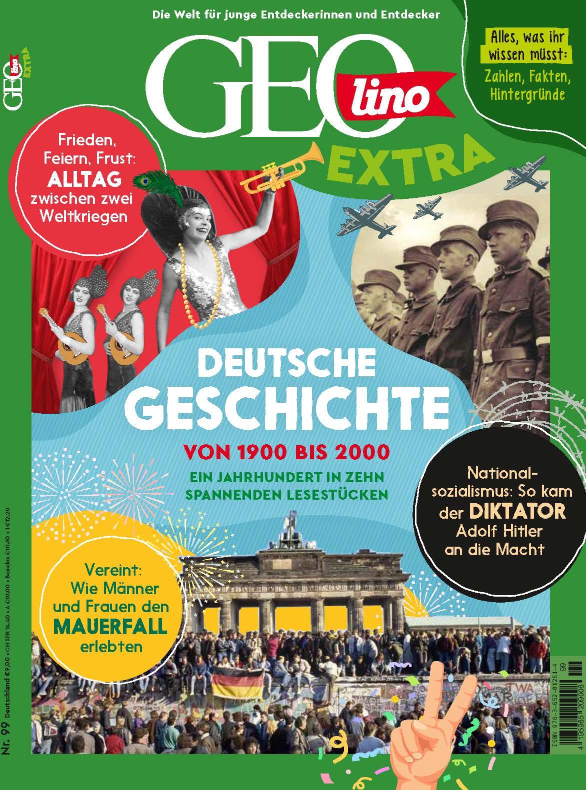 Vorderes Coverbild GEOlino extra 99/2023 - Deutsche Geschichte von 1900 bis 2000