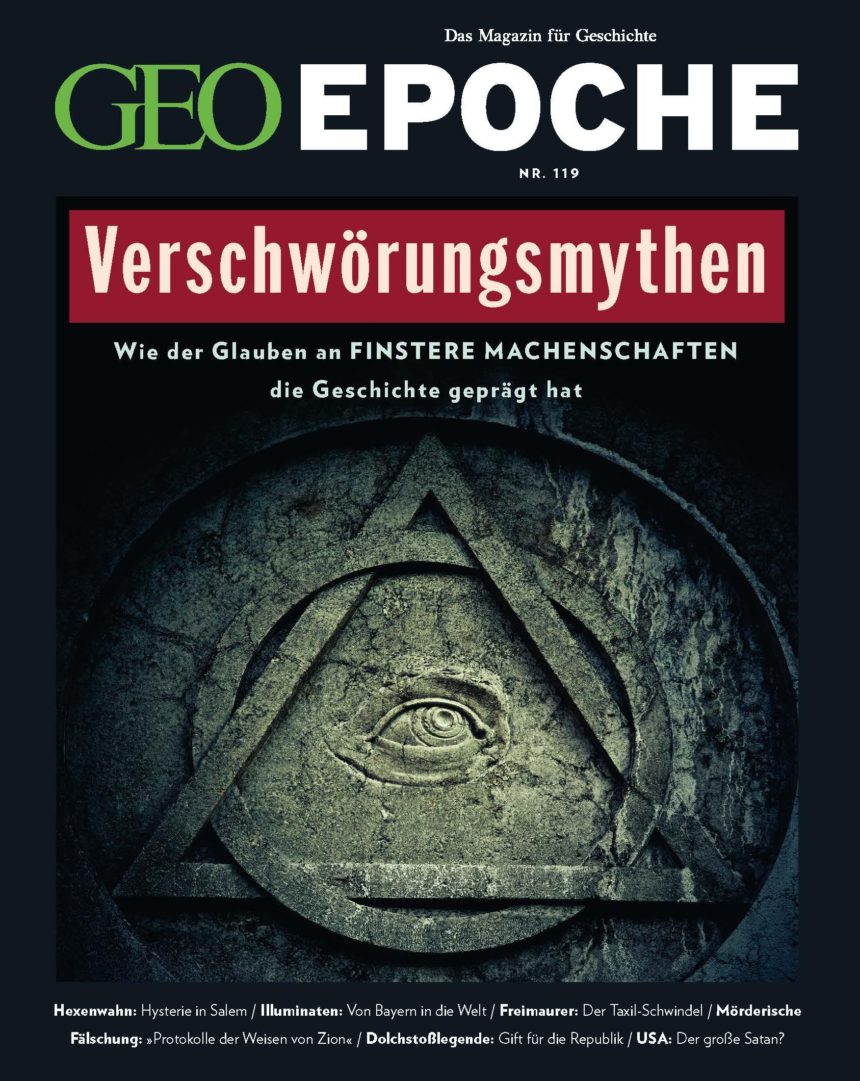 Vorderes Coverbild GEO Epoche / GEO Epoche 119/2023 - Verschwörungsmythen