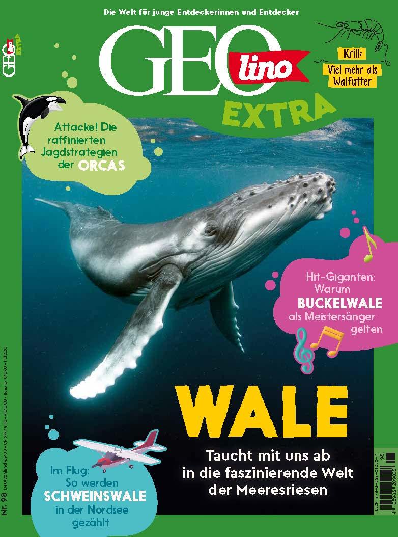 Vorderes Coverbild GEOlino extra 98/2023 - Wale