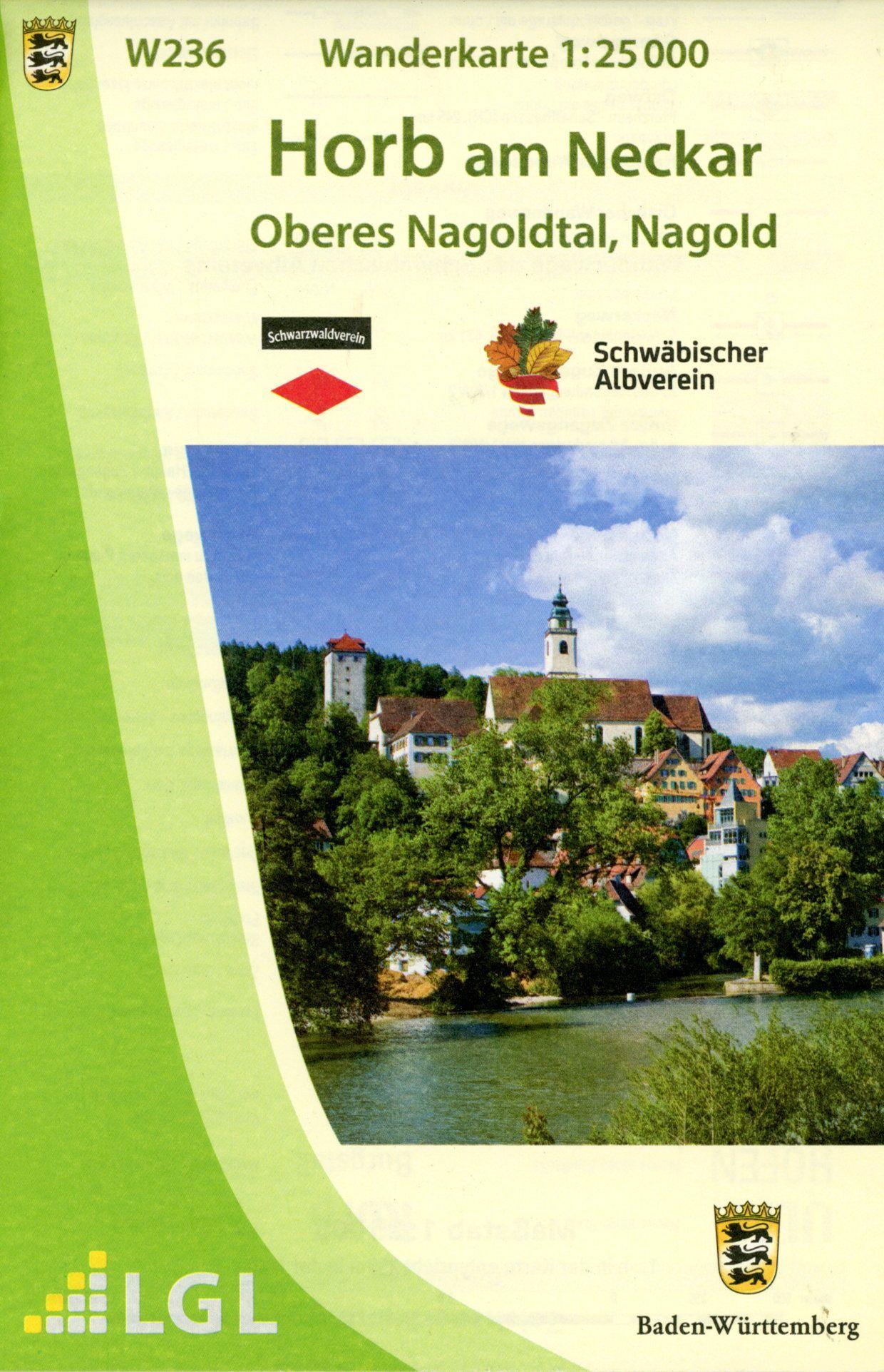 Vorderes Coverbild Wanderkarte 1:25000 Horb am Neckar