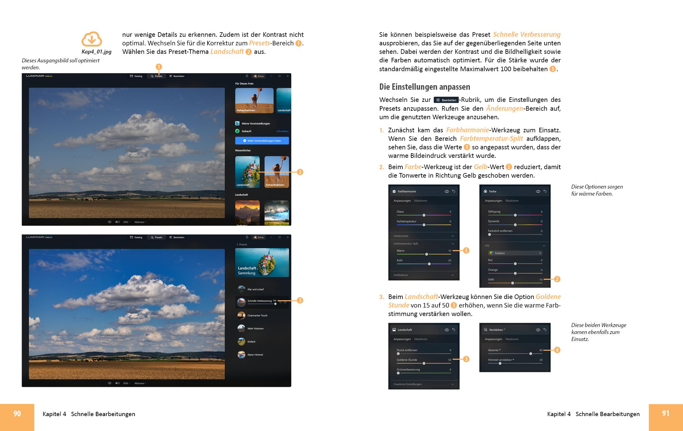 Beispielinhalt (Bild) Luminar Neo Erweiterungen - Das umfassende Praxisbuch!