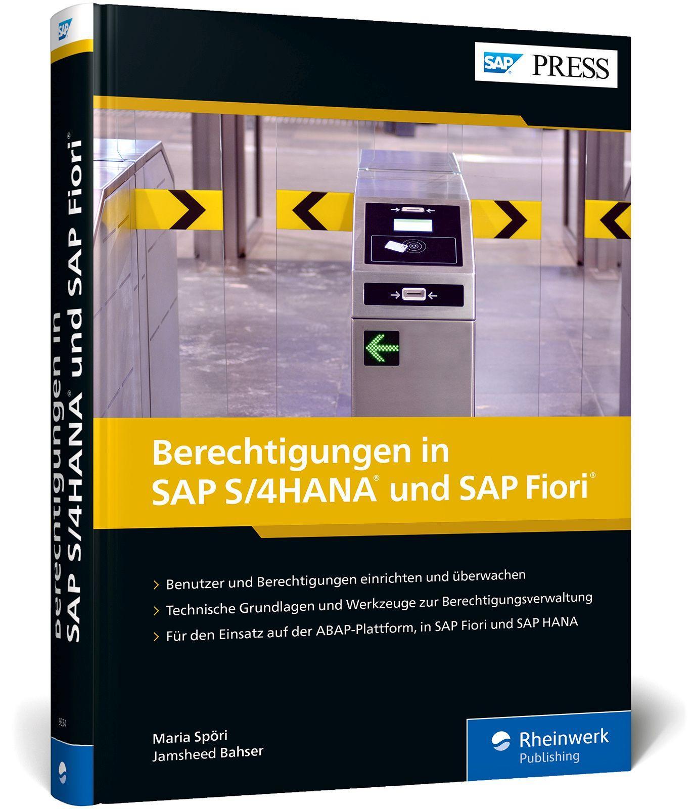 Vorderes Coverbild Berechtigungen in SAP S/4HANA und SAP Fiori