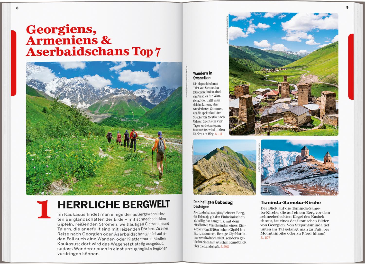 Beispielinhalt (Bild) LONELY PLANET Reiseführer Georgien, Armenien & Aserbaidschan