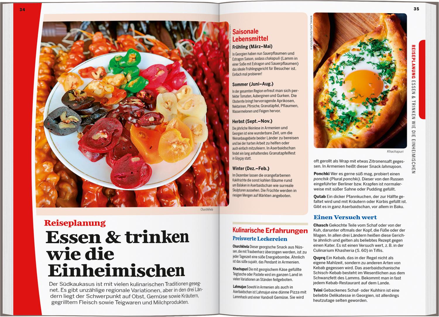 Beispielinhalt (Bild) LONELY PLANET Reiseführer Georgien, Armenien & Aserbaidschan