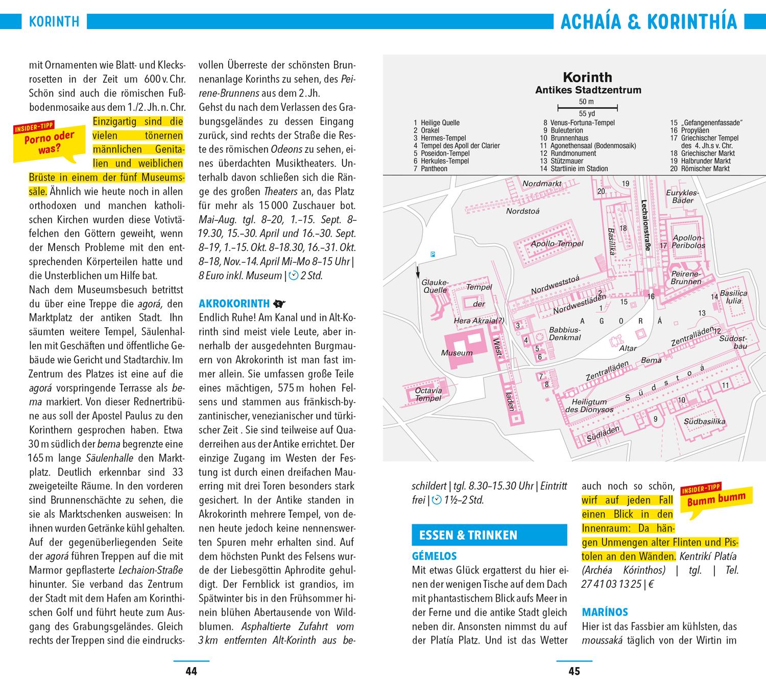 Beispielinhalt (Bild) MARCO POLO Reiseführer Peloponnes