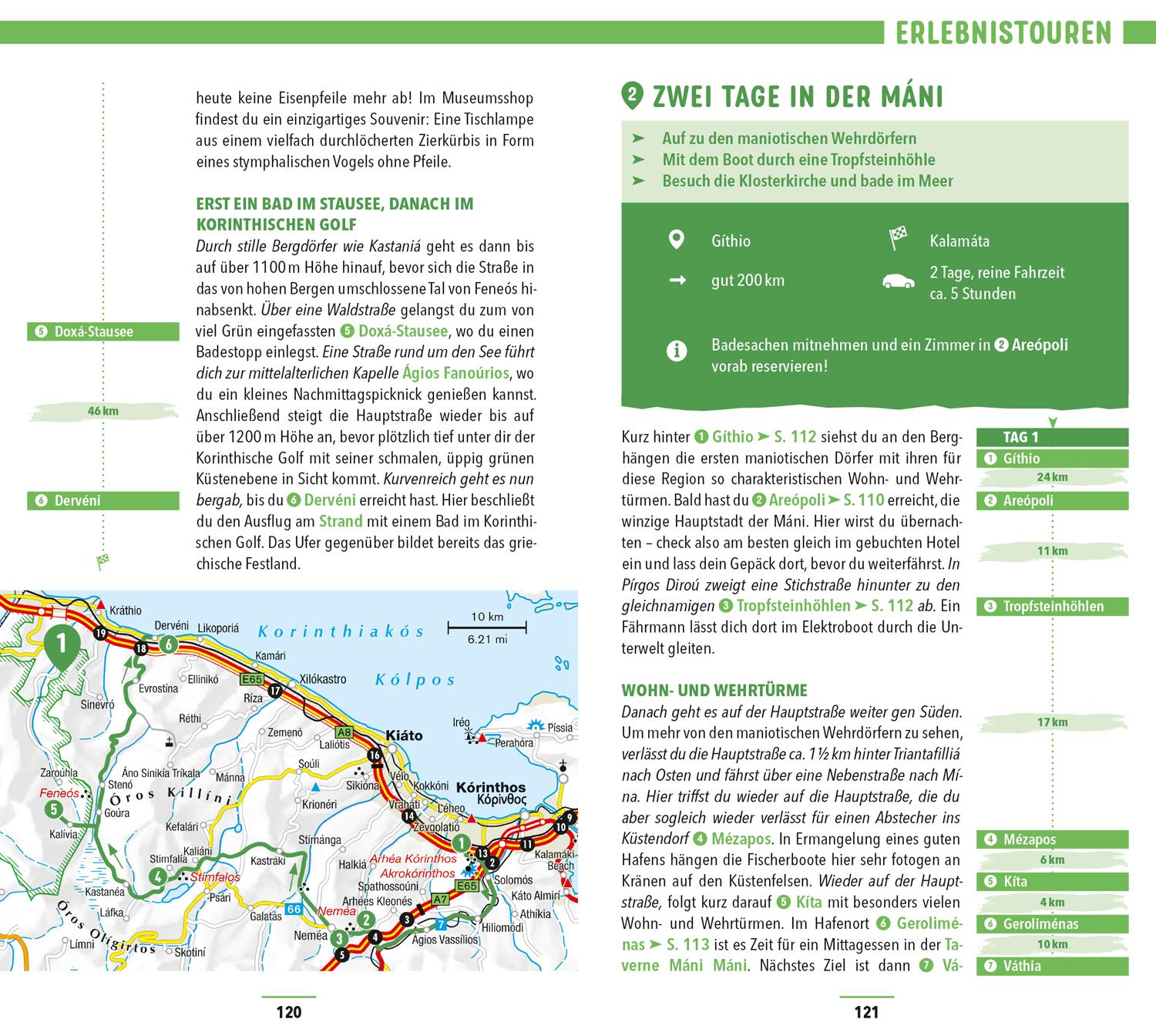 Beispielinhalt (Bild) MARCO POLO Reiseführer Peloponnes