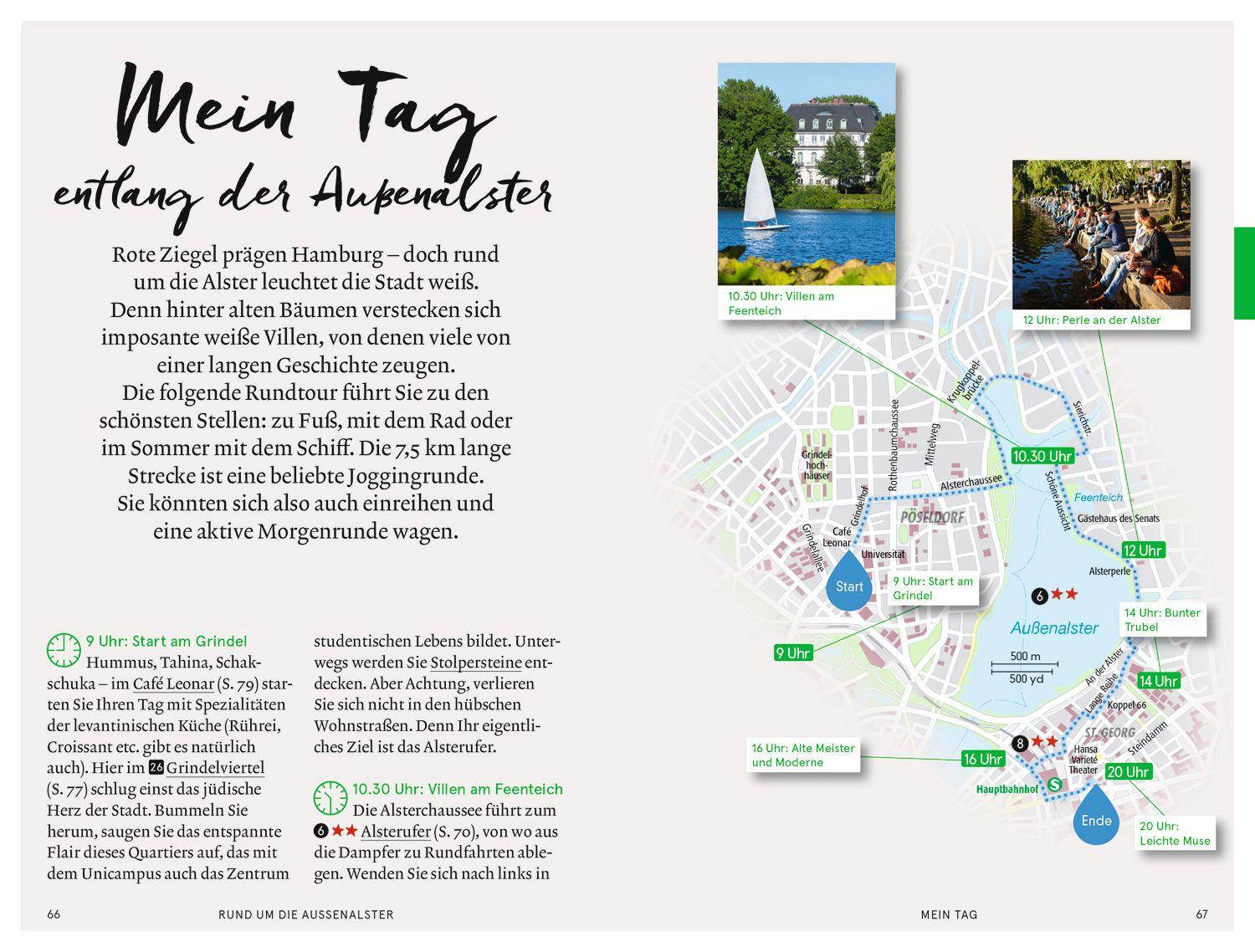 Beispielinhalt (Bild) Baedeker SMART Reiseführer Hamburg