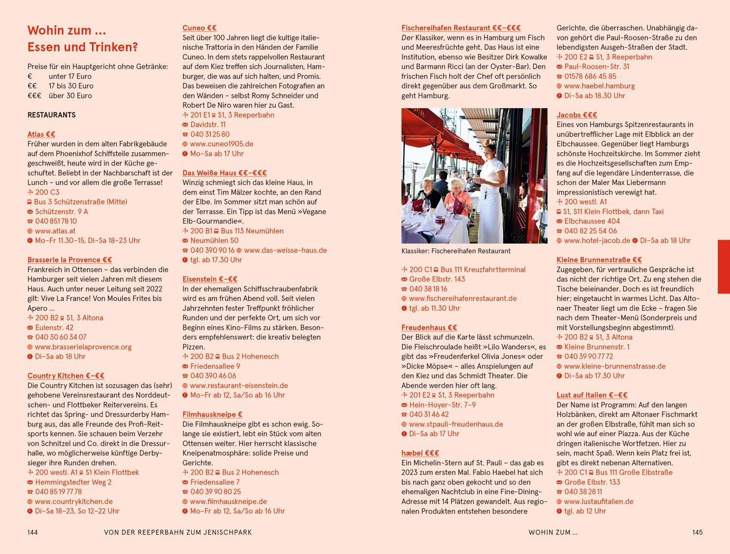 Beispielinhalt (Bild) Baedeker SMART Reiseführer Hamburg