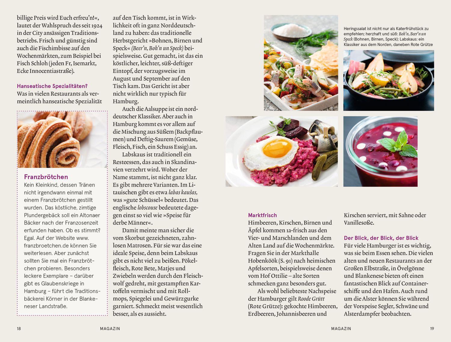 Beispielinhalt (Bild) Baedeker SMART Reiseführer Hamburg