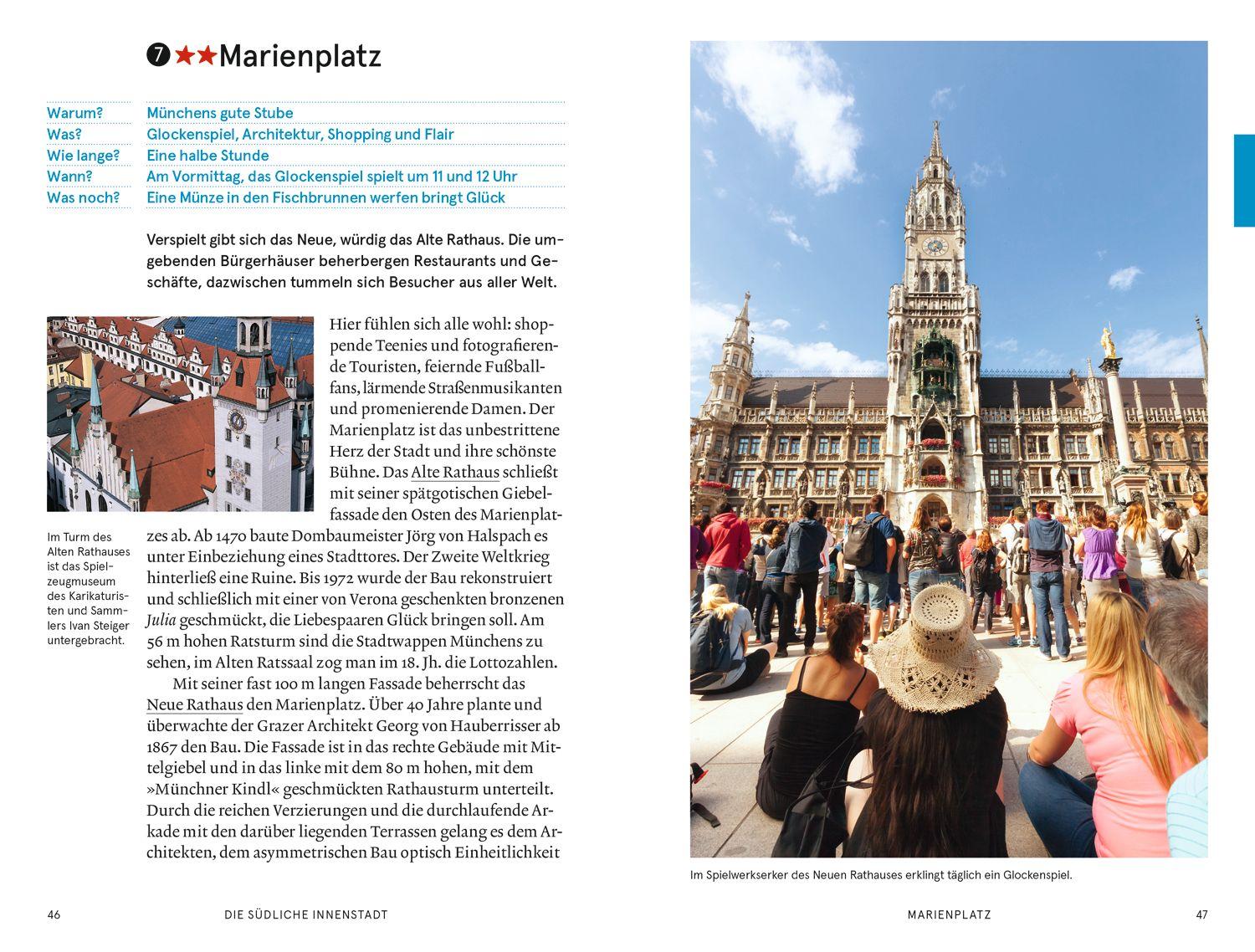 Beispielinhalt (Bild) Baedeker SMART Reiseführer München