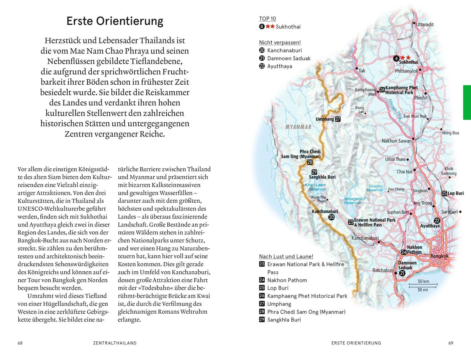 Beispielinhalt (Bild) Baedeker SMART Reiseführer Thailand