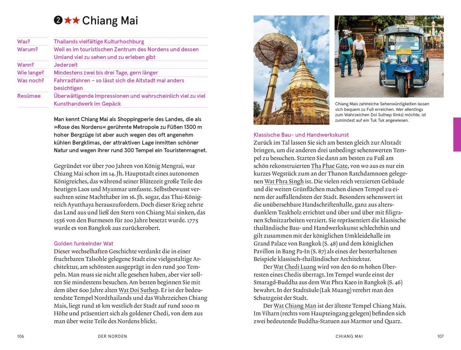 Beispielinhalt (Bild) Baedeker SMART Reiseführer Thailand