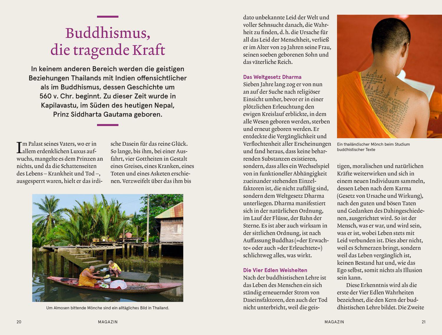 Beispielinhalt (Bild) Baedeker SMART Reiseführer Thailand