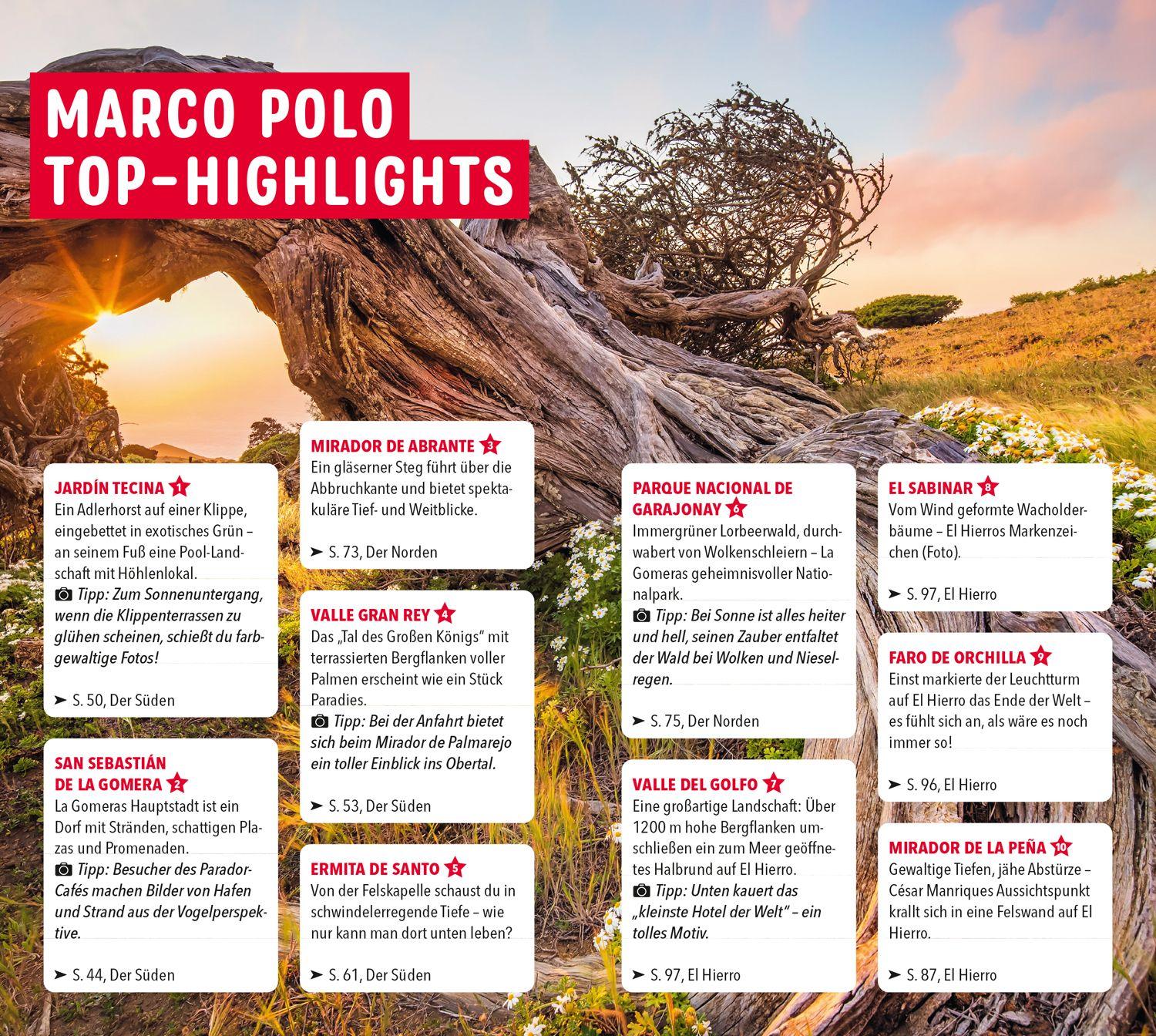 Beispielinhalt (Bild) MARCO POLO Reiseführer La Gomera, El Hierro