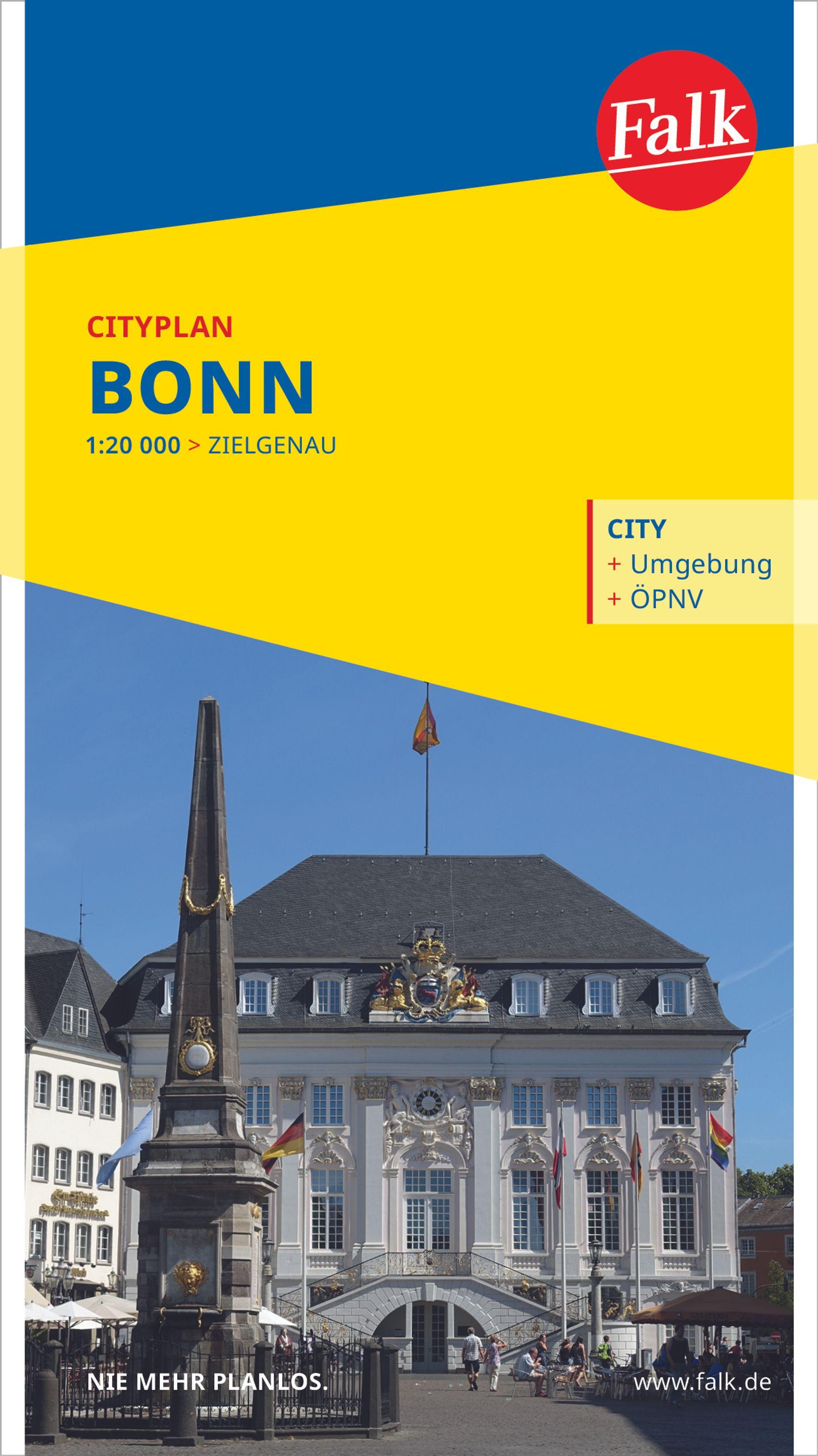 Vorderes Coverbild Falk Cityplan Bonn 1:20.000